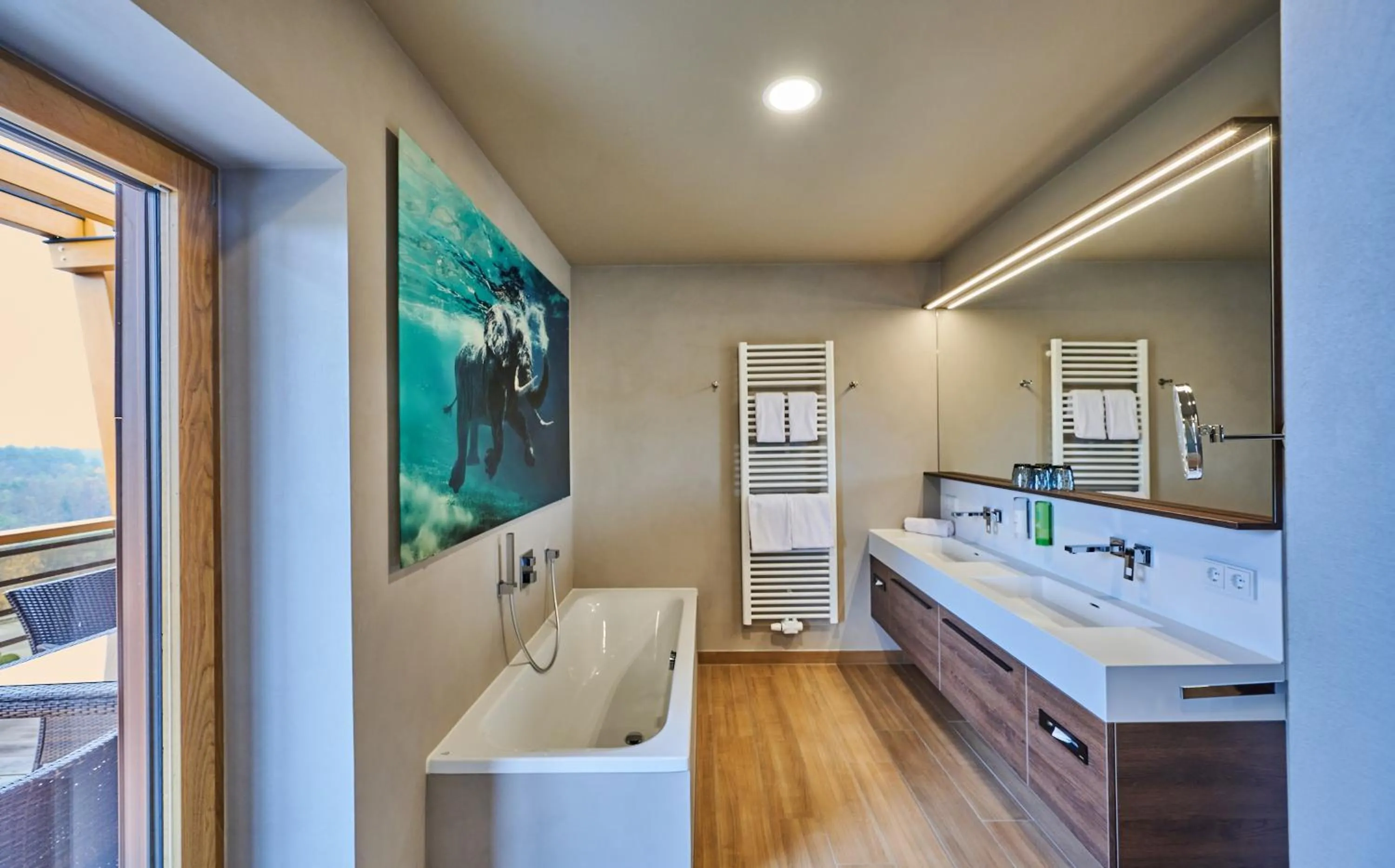 Bathroom in Der Birkenhof Spa & Genuss Resort