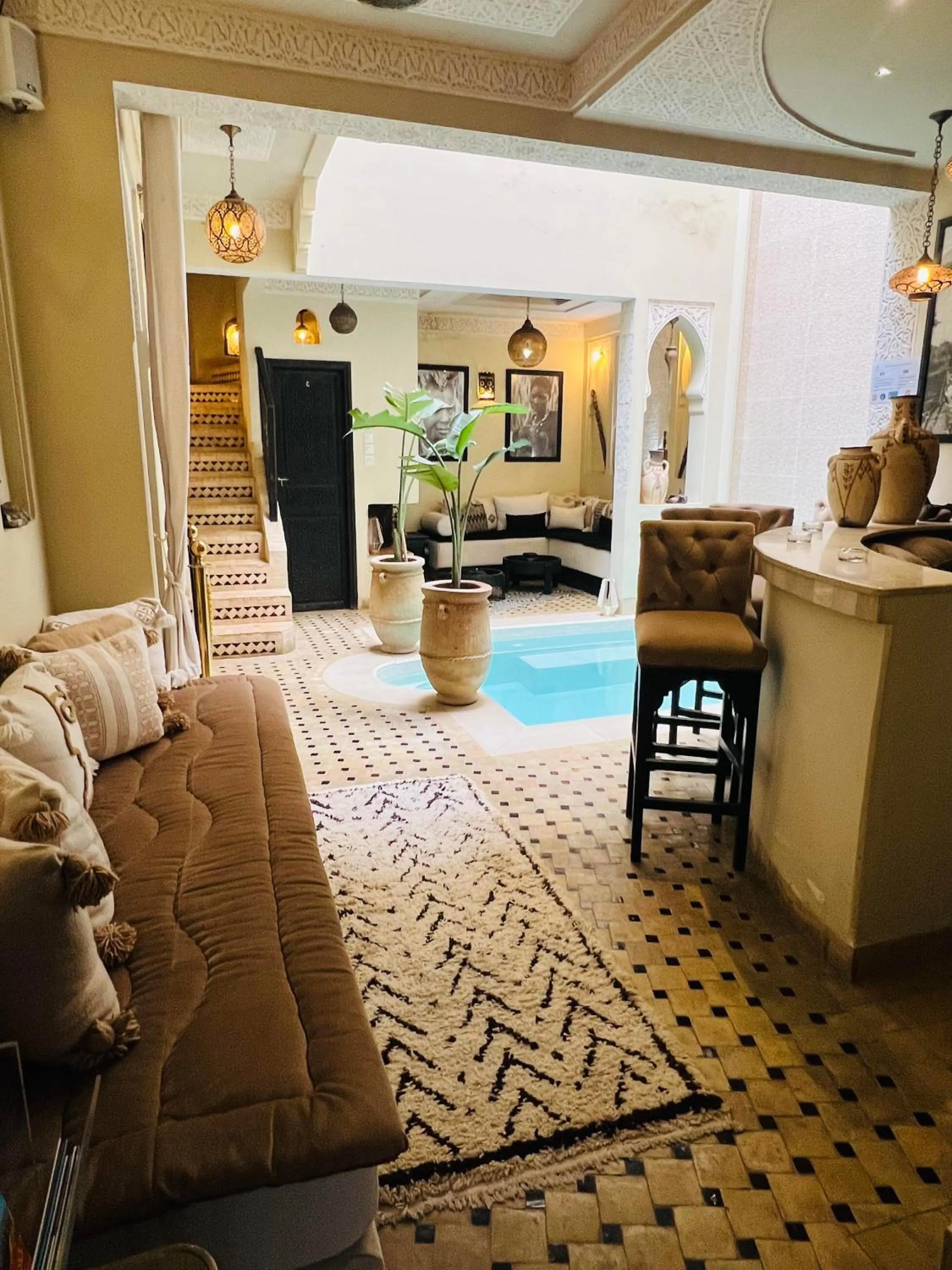 Living room in Riad Rêve d'Or