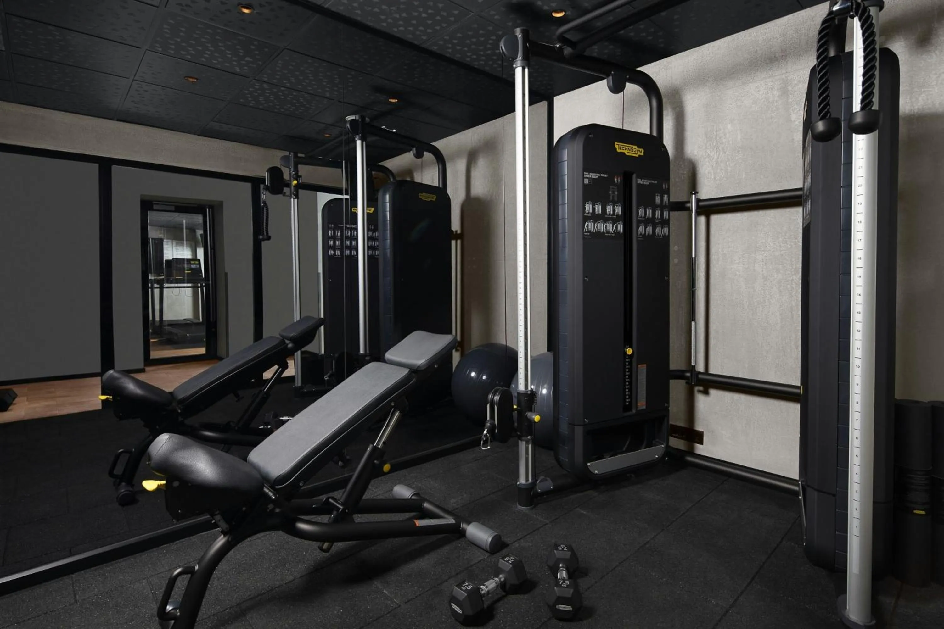 Fitness centre/facilities in Moxy Istanbul Taksim by Marriott Bonvoy