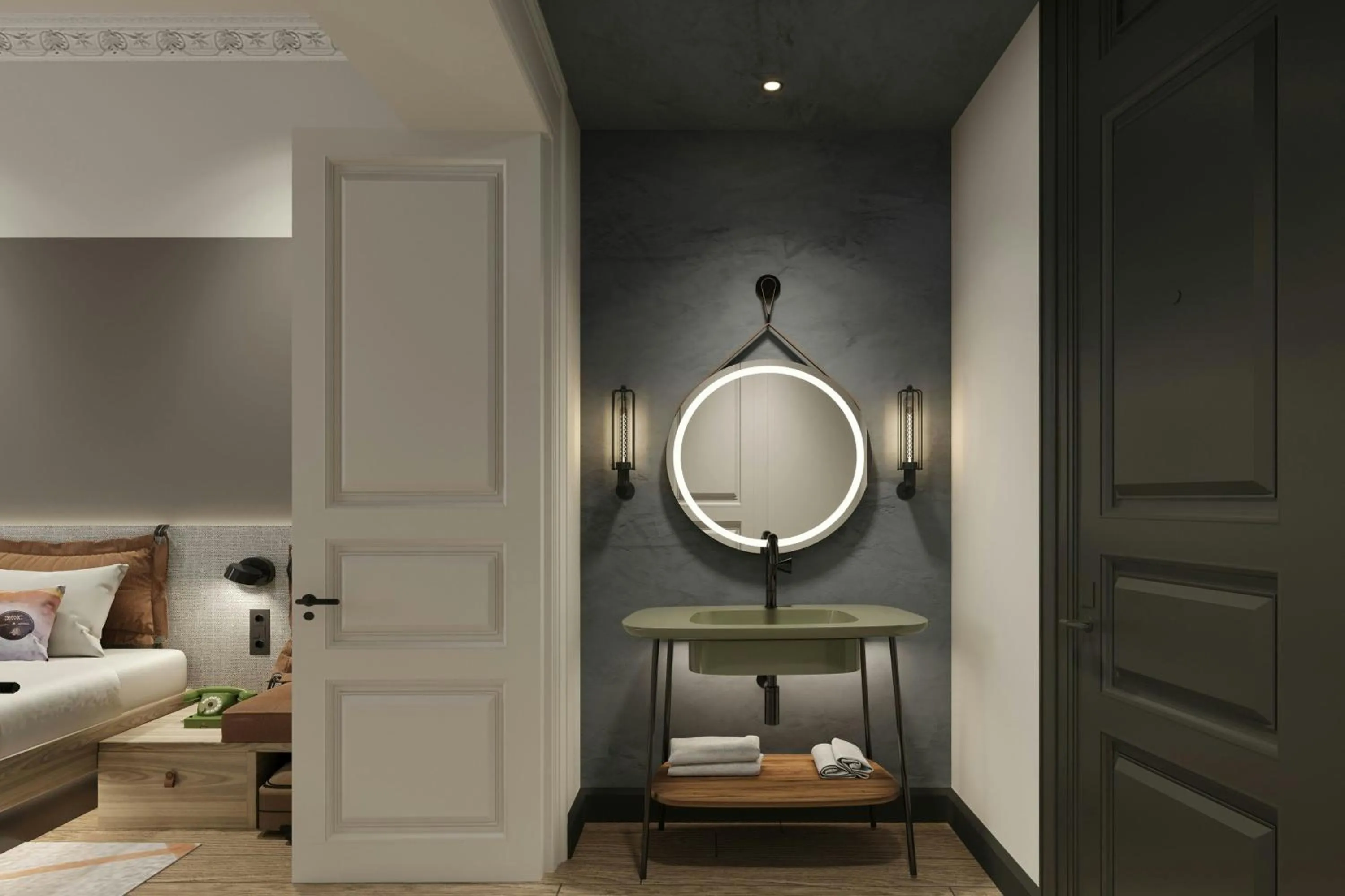 Photo of the whole room, Bed in Moxy Istanbul Taksim by Marriott Bonvoy