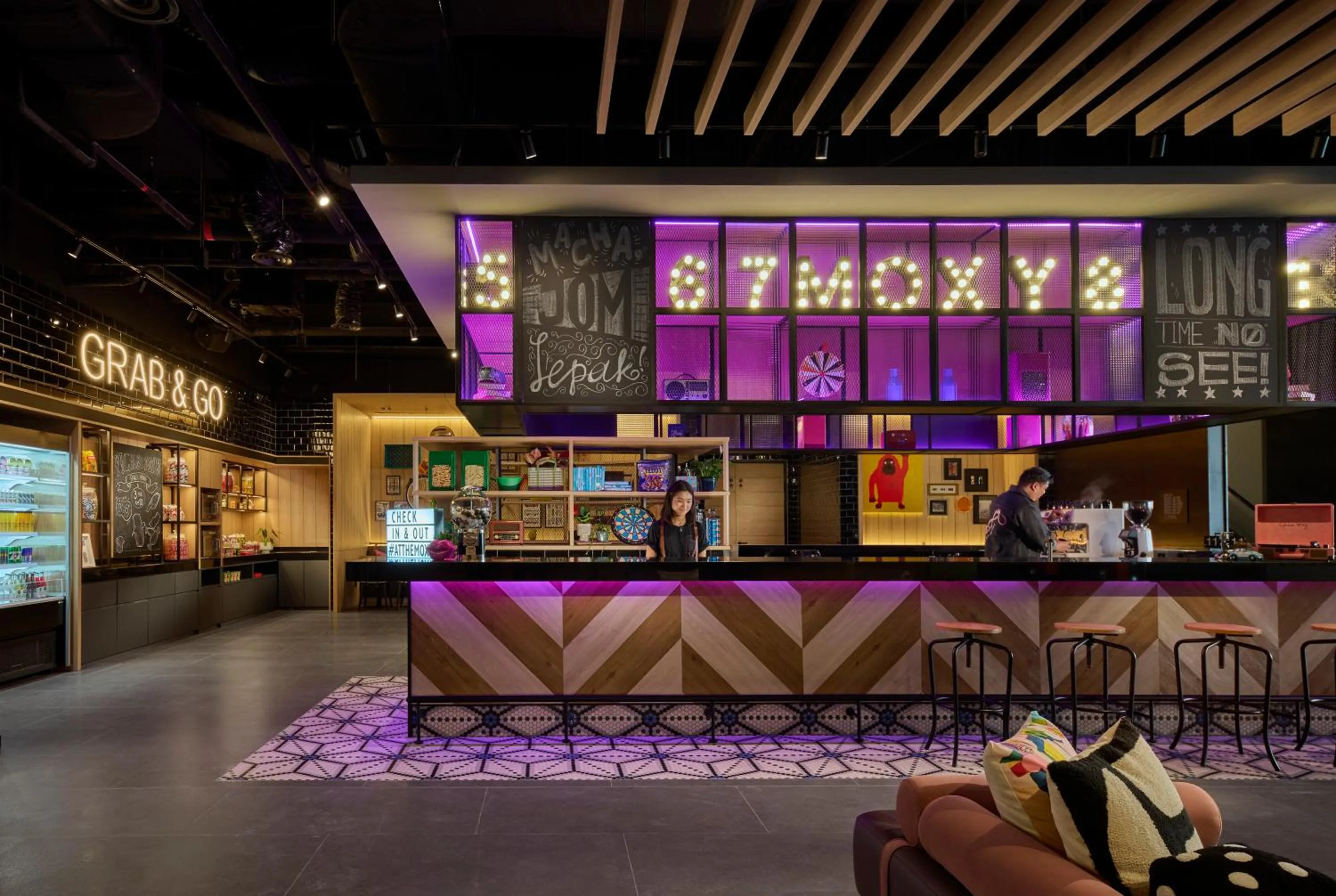 Lobby or reception in Moxy Kuala Lumpur Chinatown