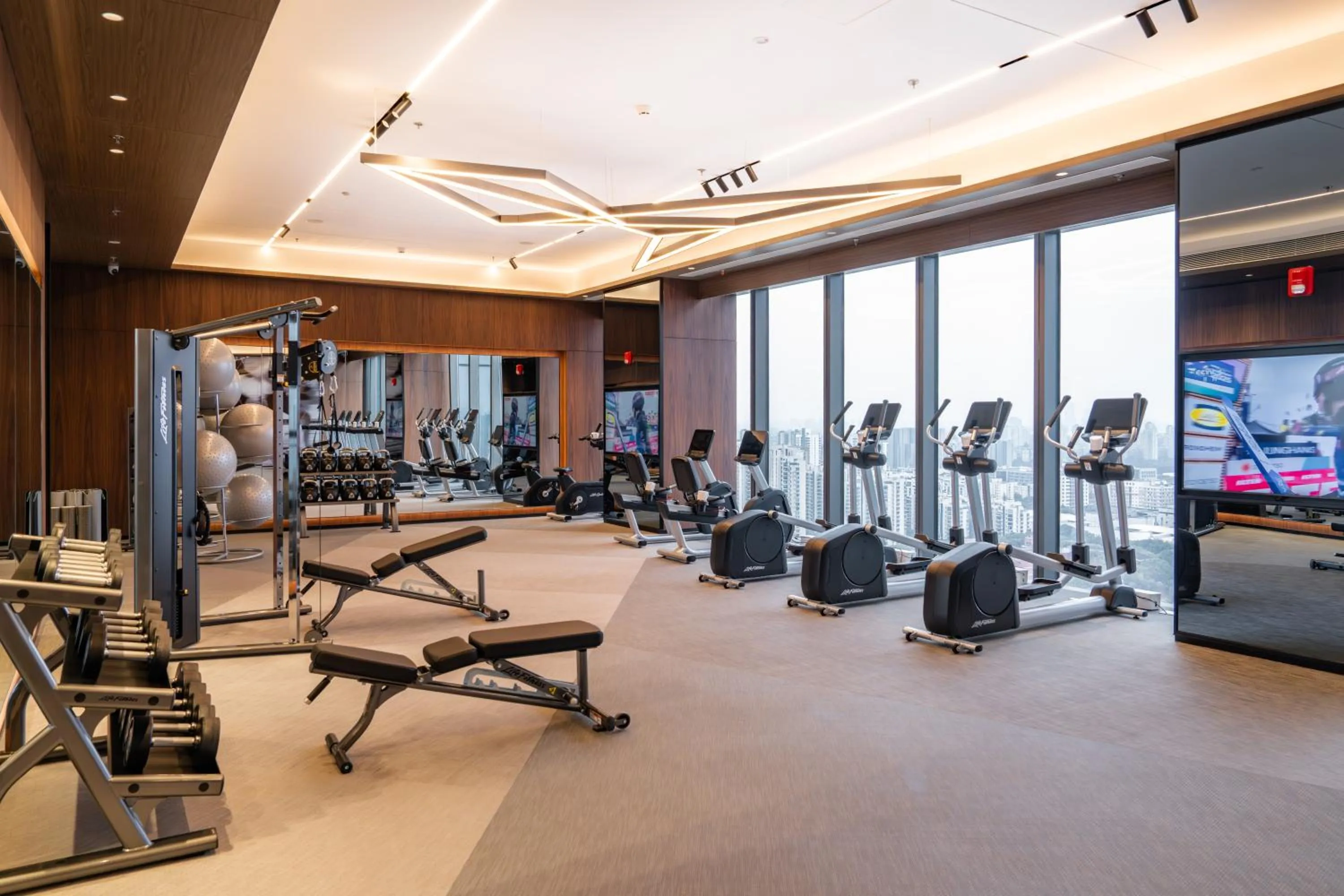 Fitness centre/facilities in Marriott Executive Apartments Suzhou Industrial Park