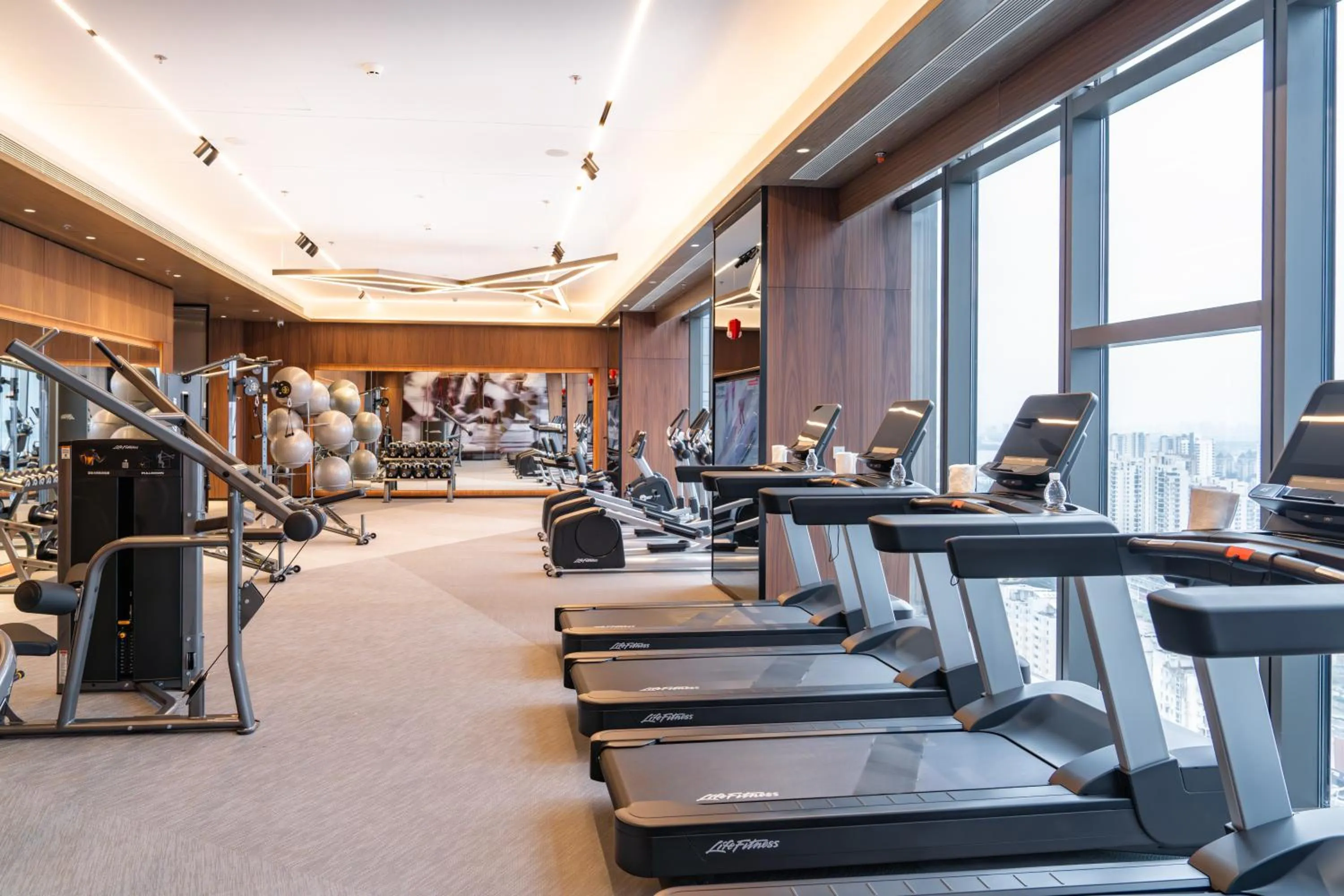 Fitness centre/facilities in Marriott Executive Apartments Suzhou Industrial Park