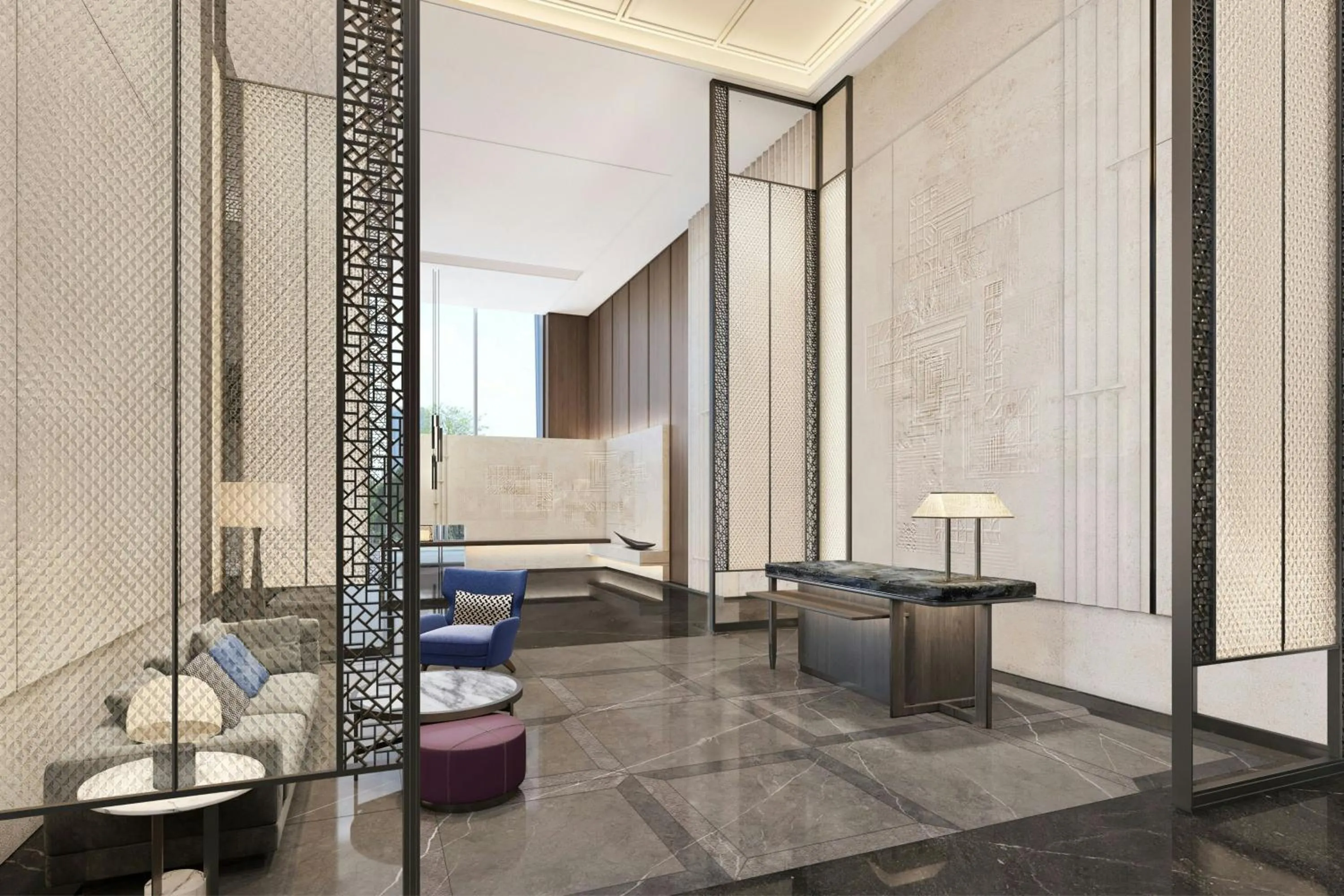 Lobby or reception in Marriott Executive Apartments Suzhou Industrial Park