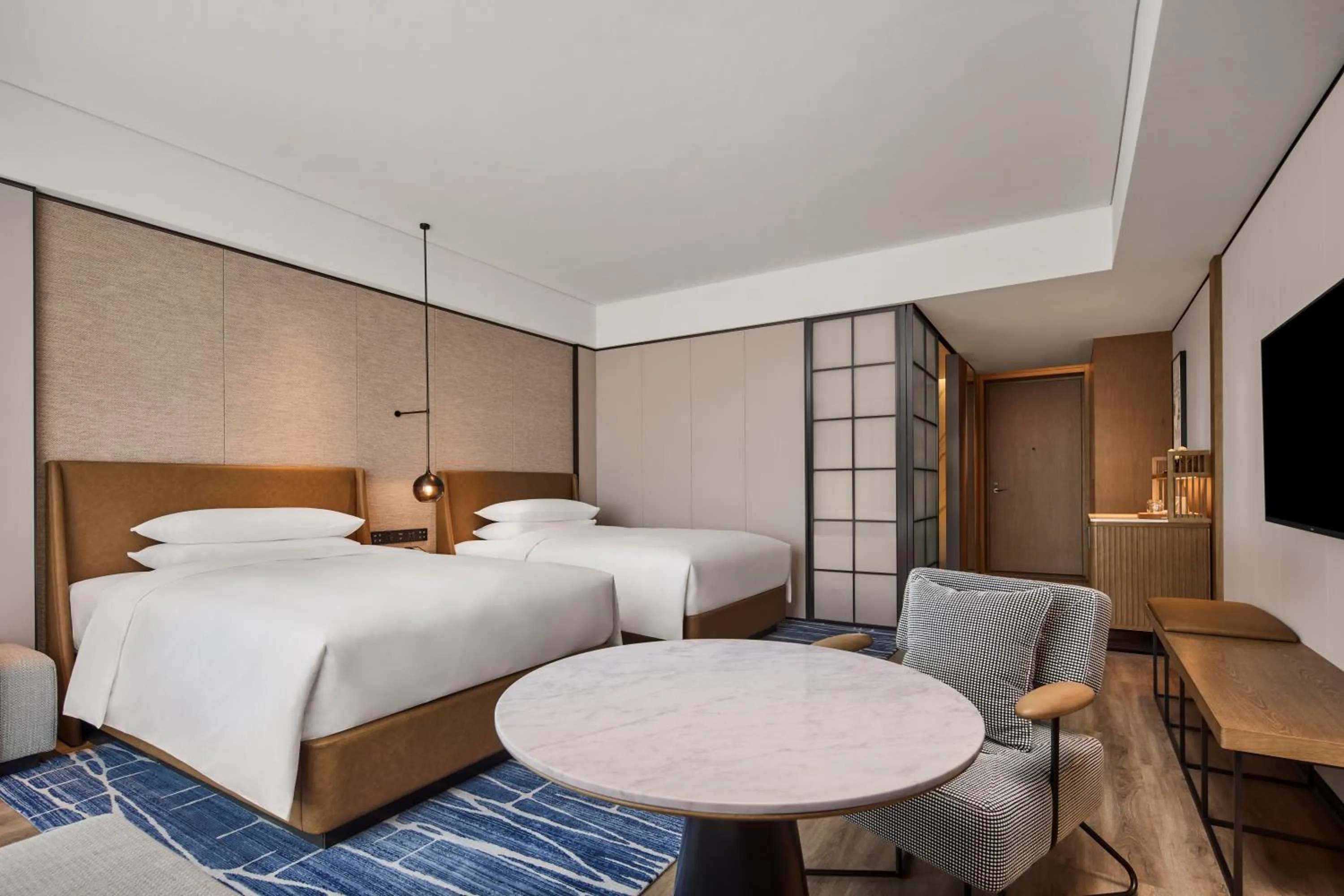 Living room, Bed in Sheraton Grand Xiamen Jimei