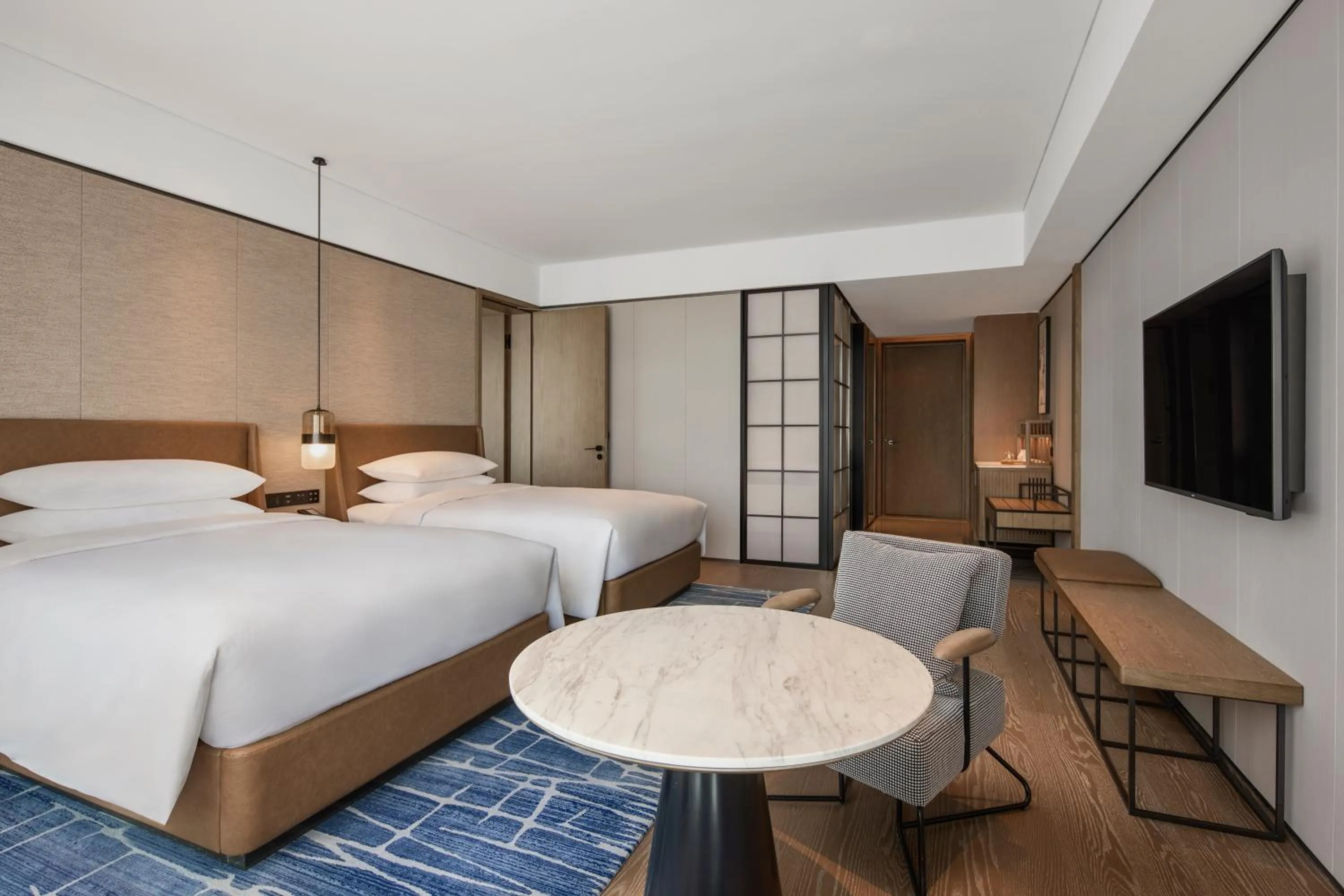 Bedroom, Bed in Sheraton Grand Xiamen Jimei