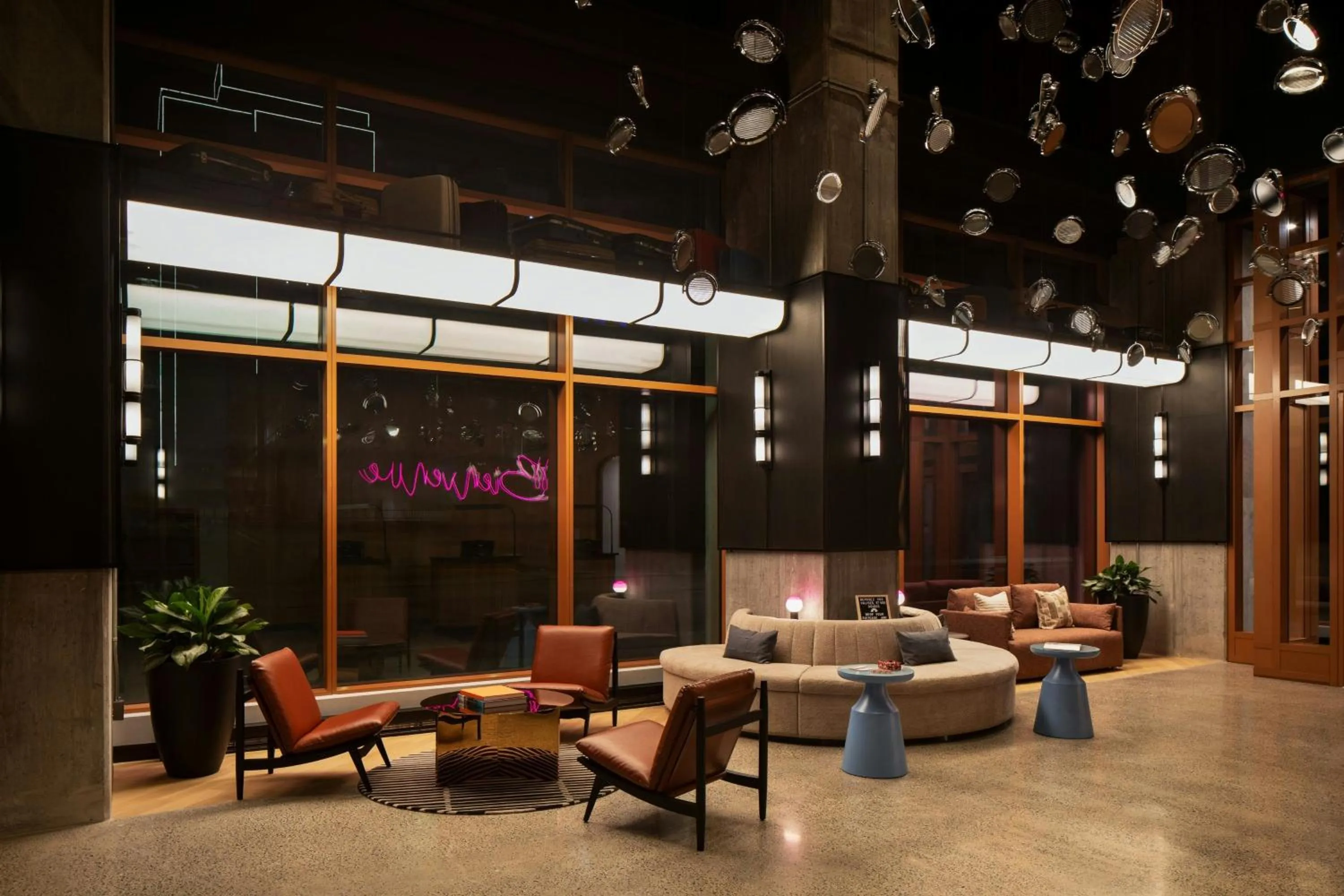 Lobby or reception in Moxy Montreal Downtown