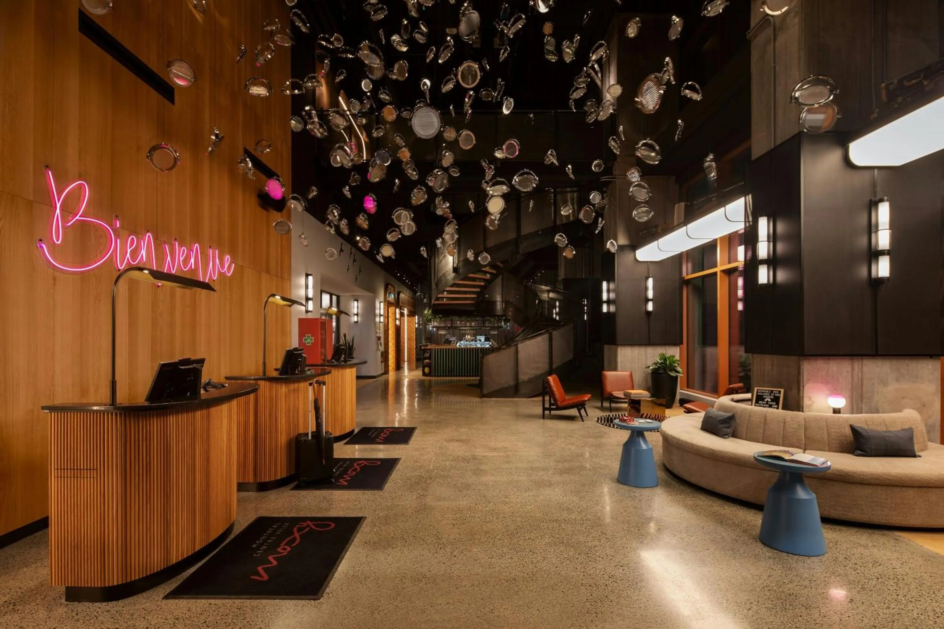 Lobby or reception in Moxy Montreal Downtown