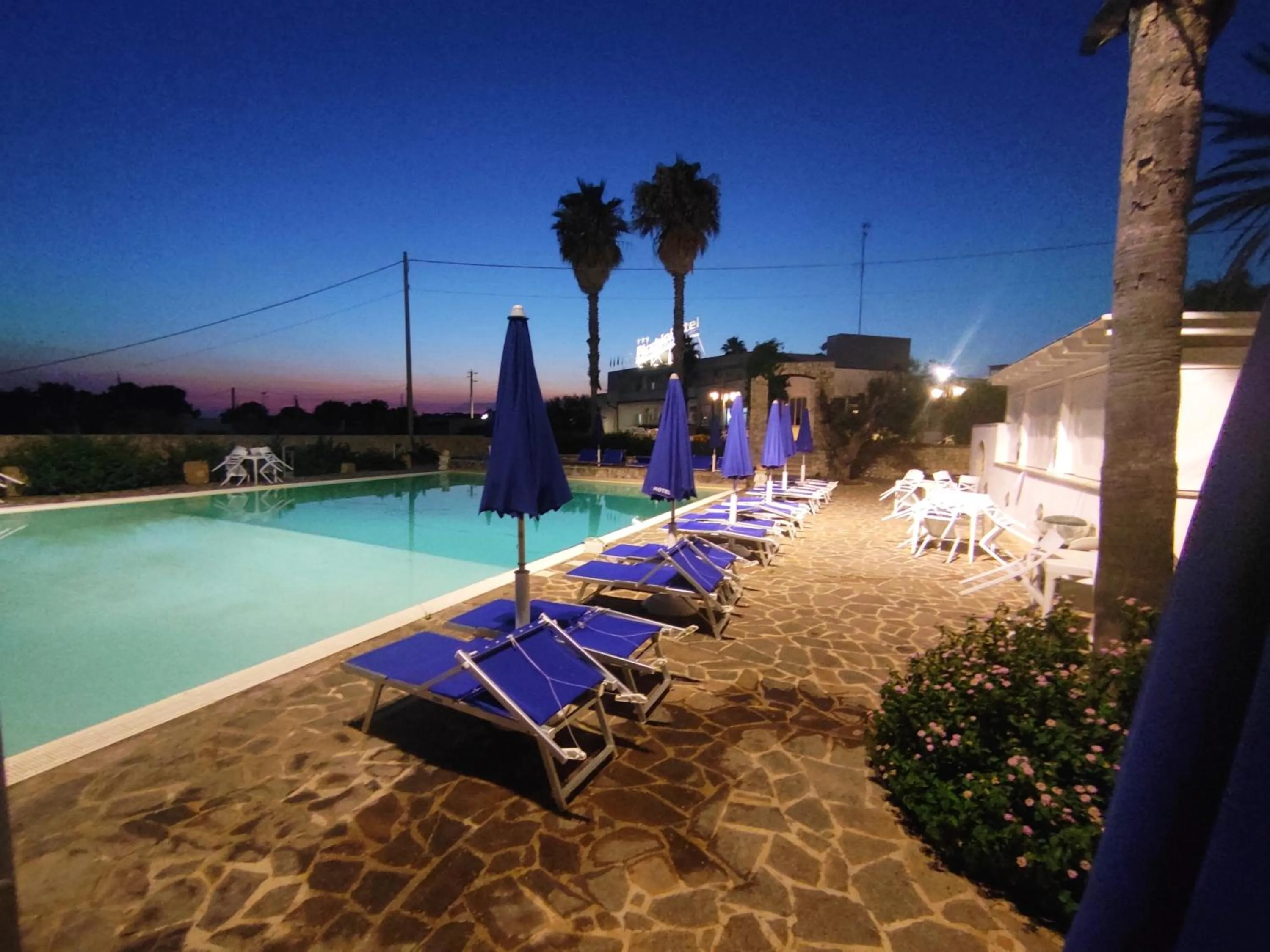 Pool view in Picchio Hotel Pescoluse