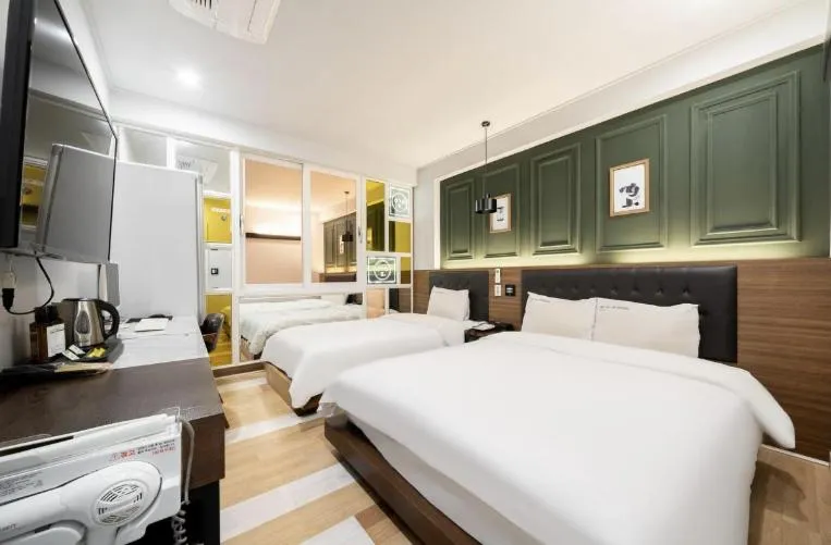 Bed in Hotel Yoegieottae Gwangju Hanam