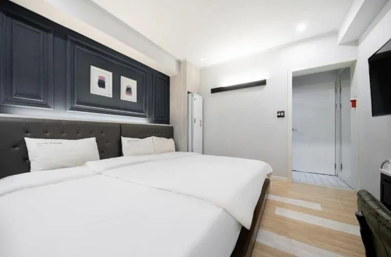 Bed in Hotel Yoegieottae Gwangju Hanam