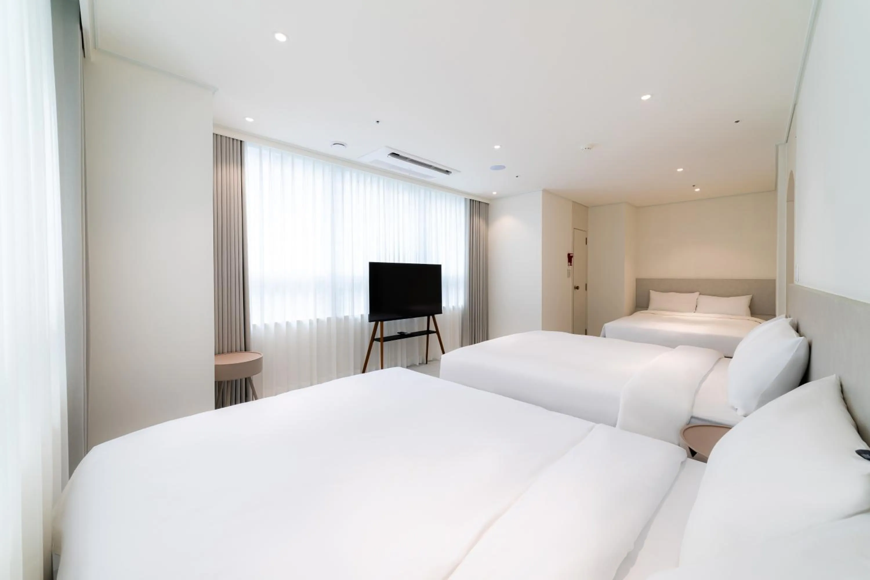 Bed in Hotel Modak Namdaemun