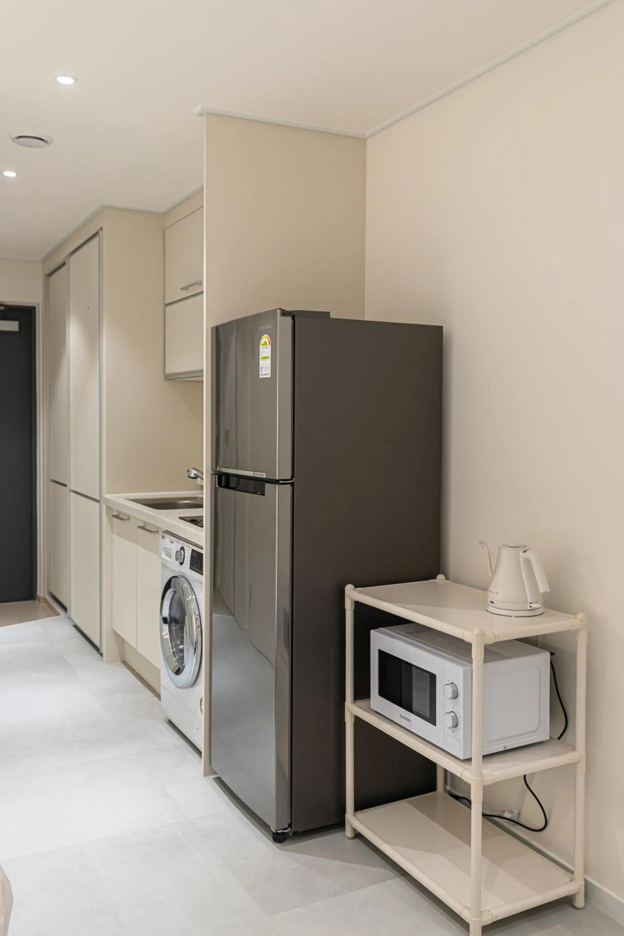 Kitchen or kitchenette in Hotel Modak Namdaemun