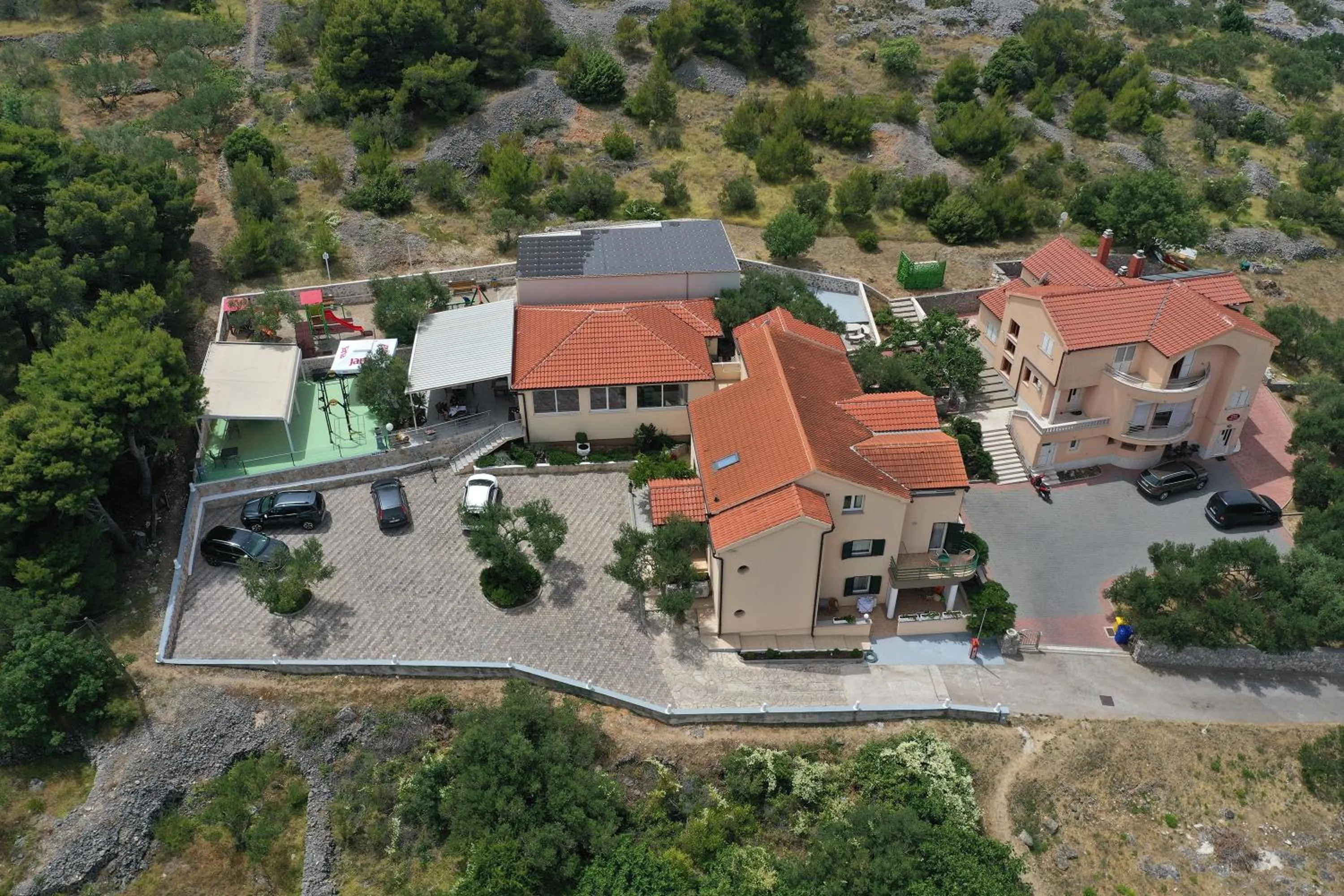 Bird's eye view in Hotel Murter