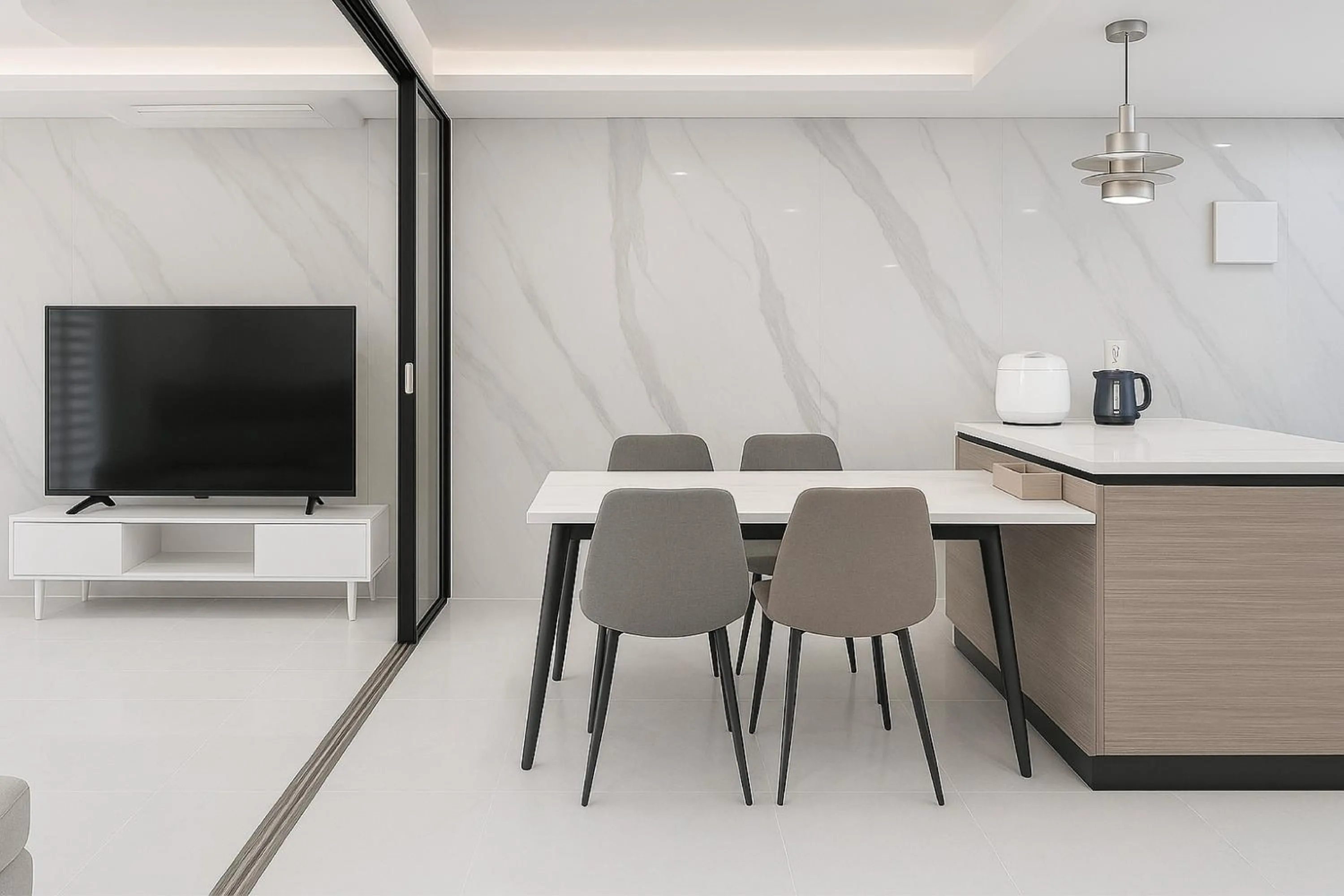 TV and multimedia in Zizel Suite Room Seocho