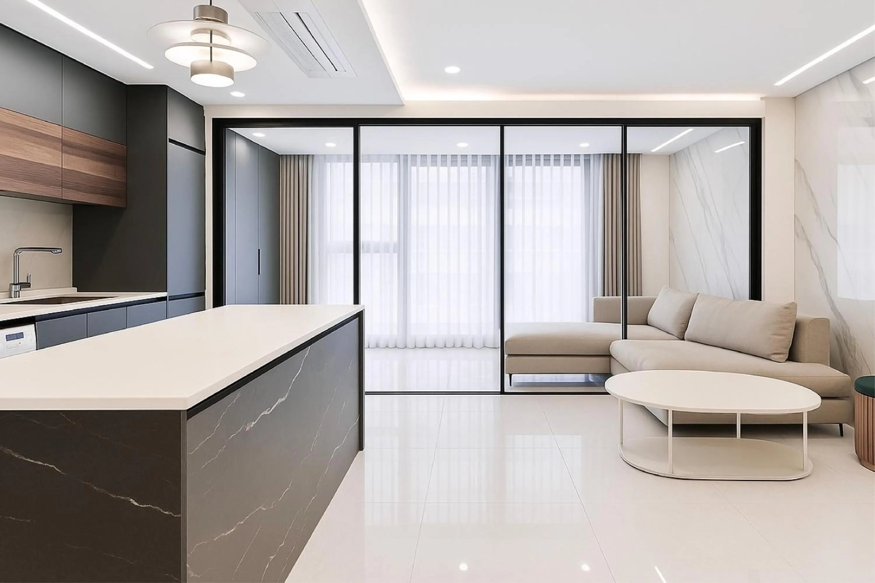 Kitchen or kitchenette in Zizel Suite Room Seocho