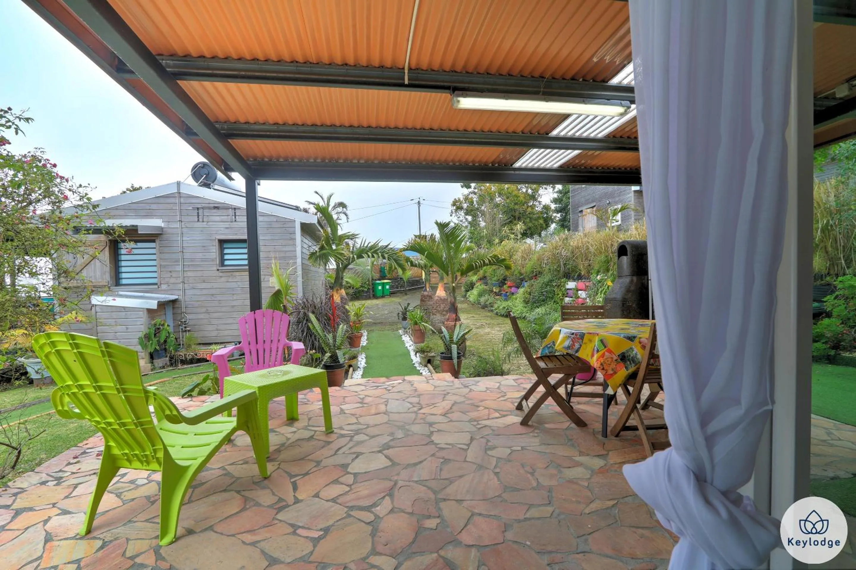 Patio in Les Gites Le Bambou - 3 étoiles - Les Avirons