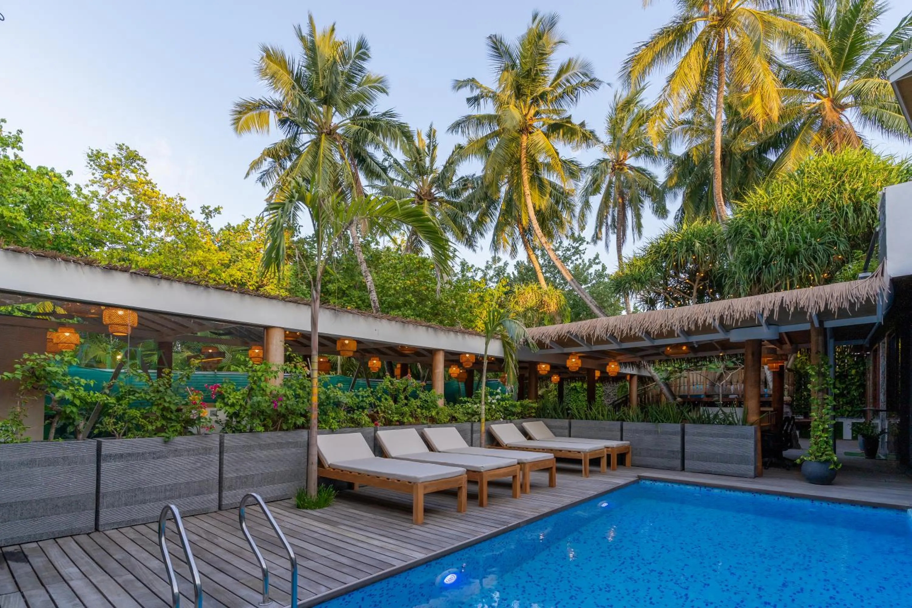 Swimming pool in ARIA Beach, Ukulhas
