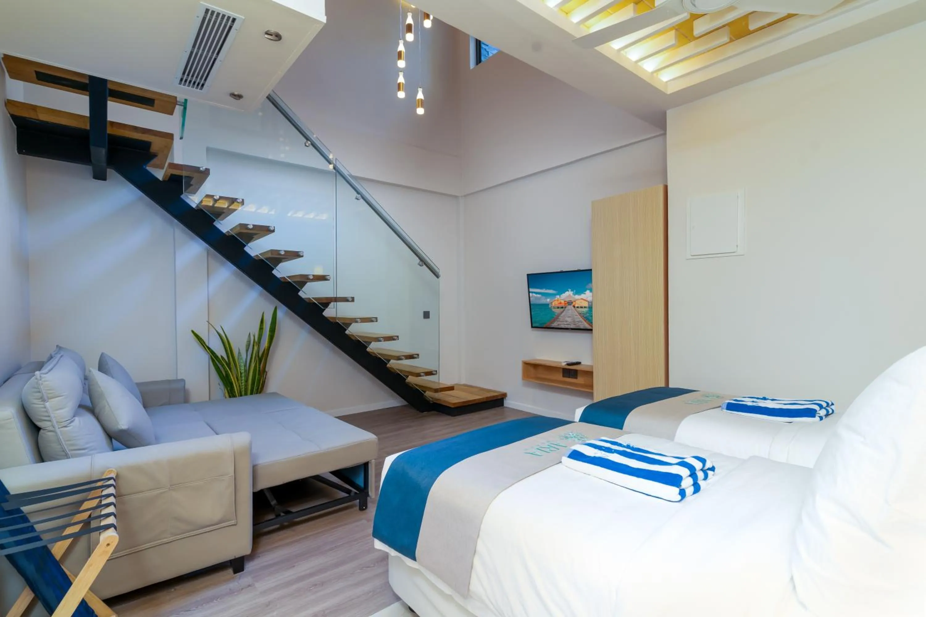 Bed in ARIA Beach, Ukulhas