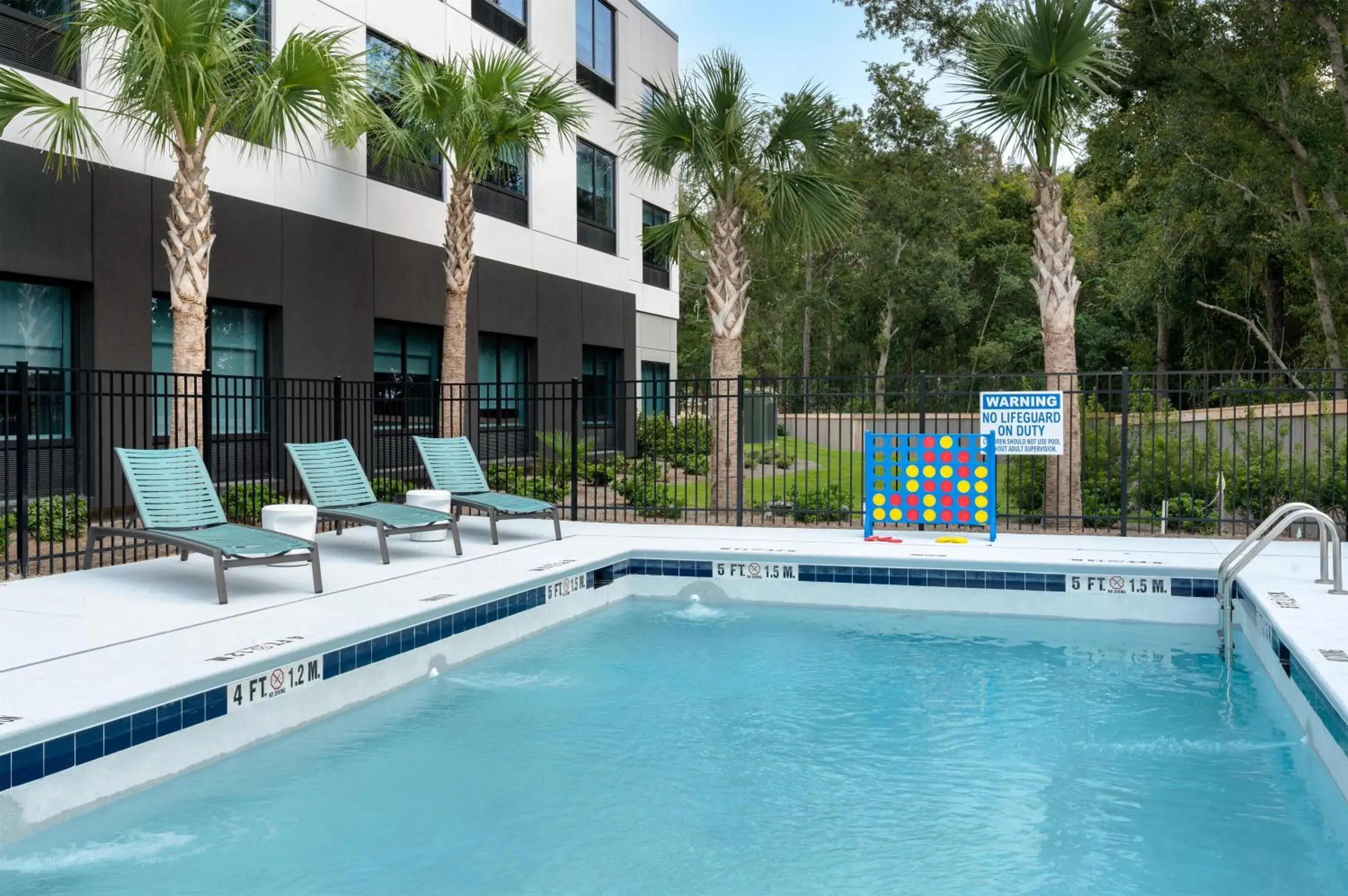 Pool view in Tru By Hilton Brunswick Pool view in Tru By Hilton Brunswick