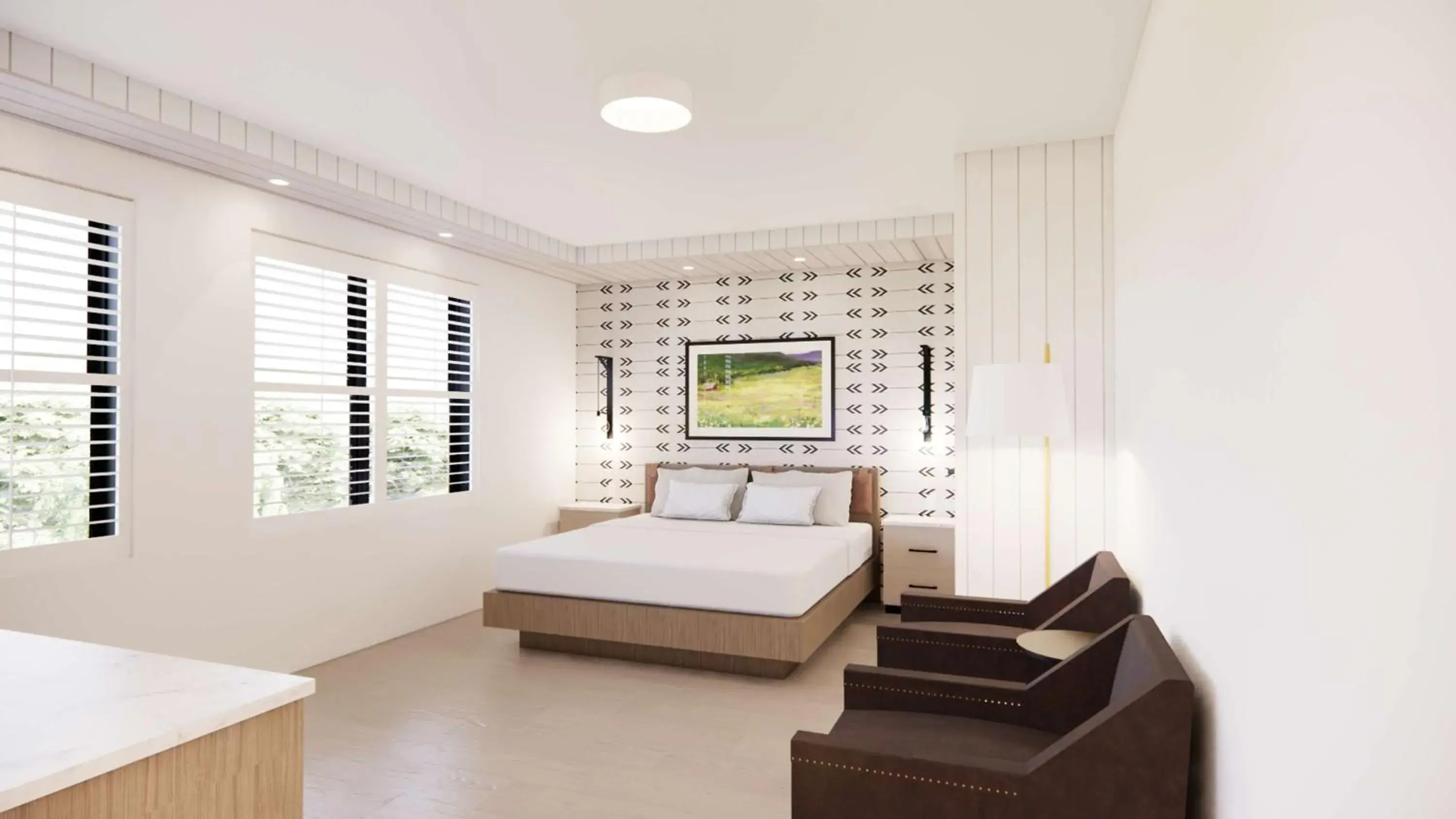 Bed in Skaneateles Fields Resort & Spa, Curio Collection By Hilton Bed in Skaneateles Fields Resort & Spa, Curio Collection By Hilton