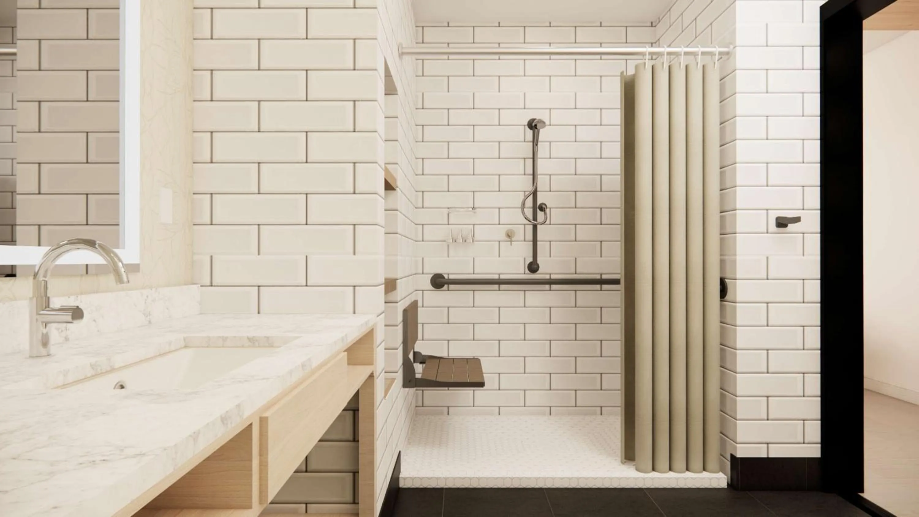 Bathroom in Skaneateles Fields Resort & Spa, Curio Collection By Hilton