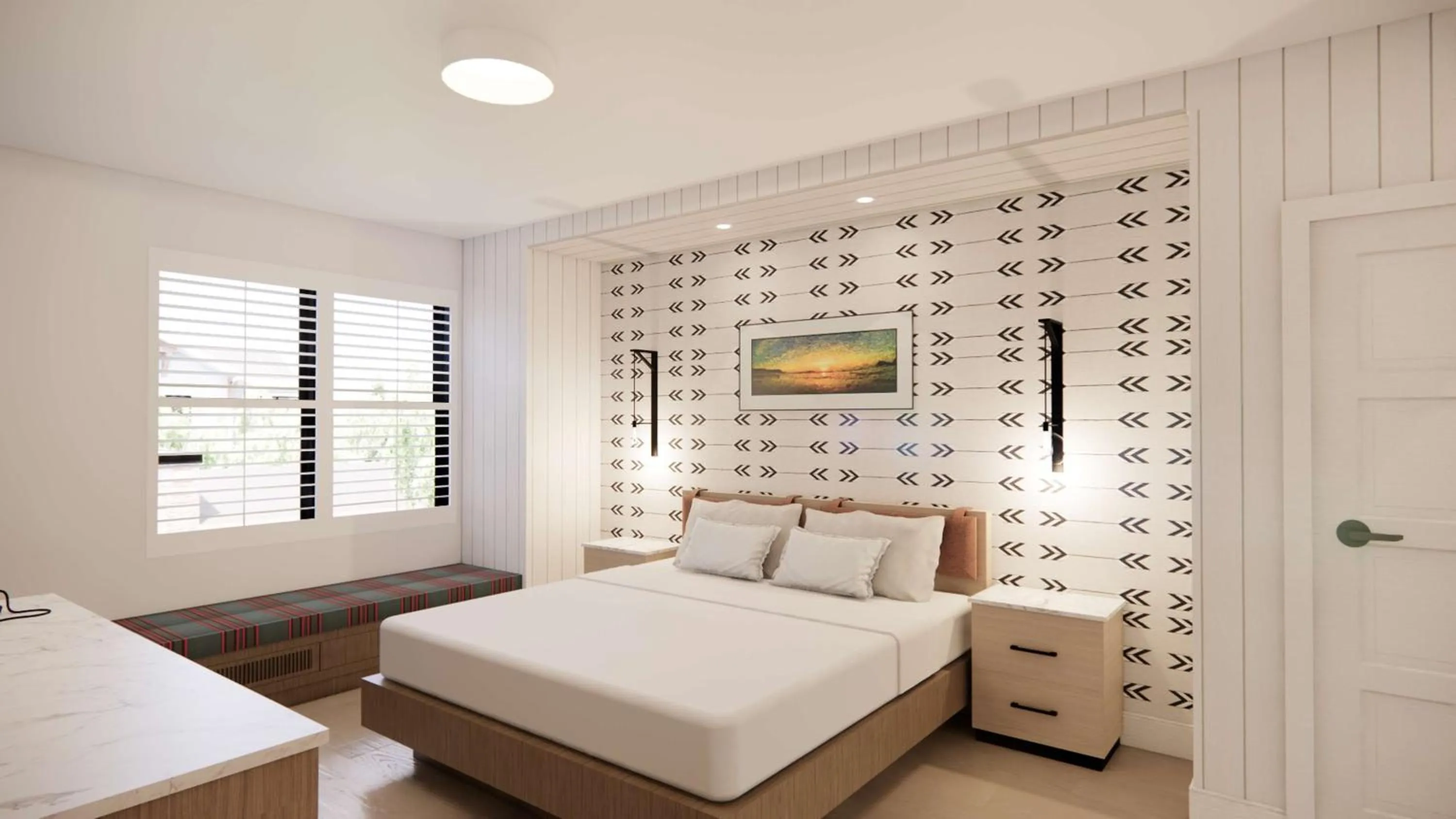 Bed in Skaneateles Fields Resort & Spa, Curio Collection By Hilton