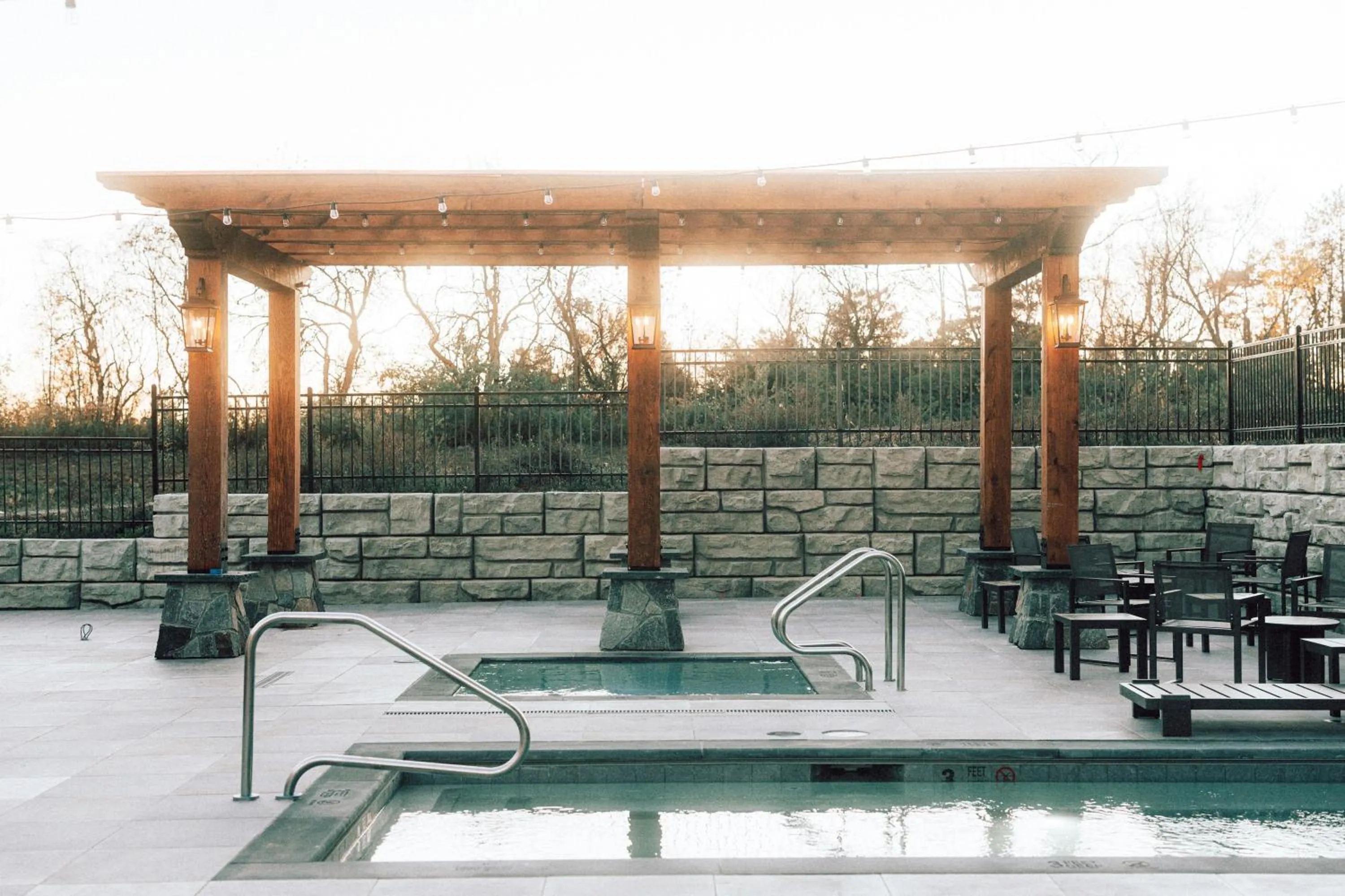 Pool view in Skaneateles Fields Resort & Spa, Curio Collection By Hilton