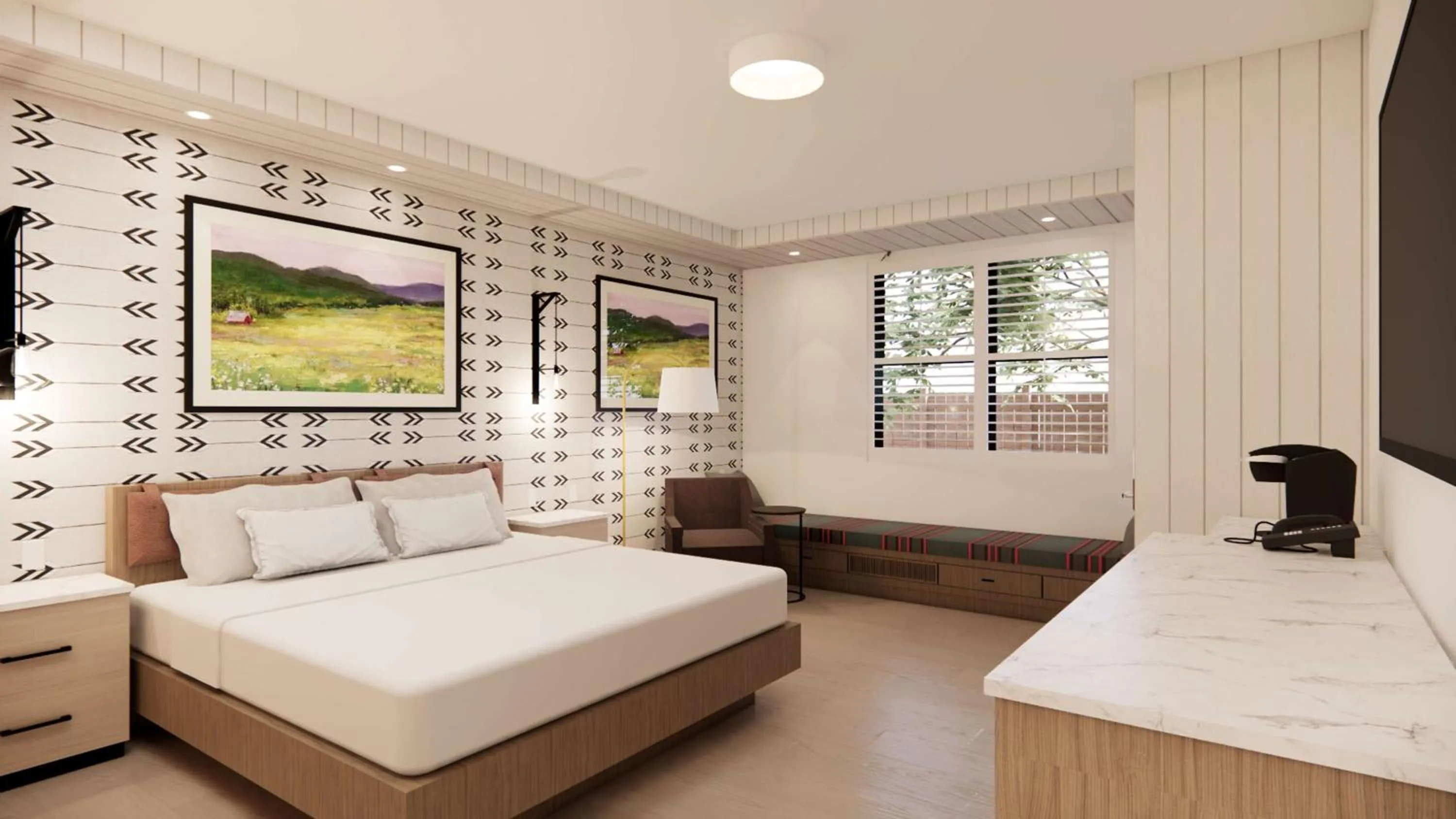 Bed in Skaneateles Fields Resort & Spa, Curio Collection By Hilton