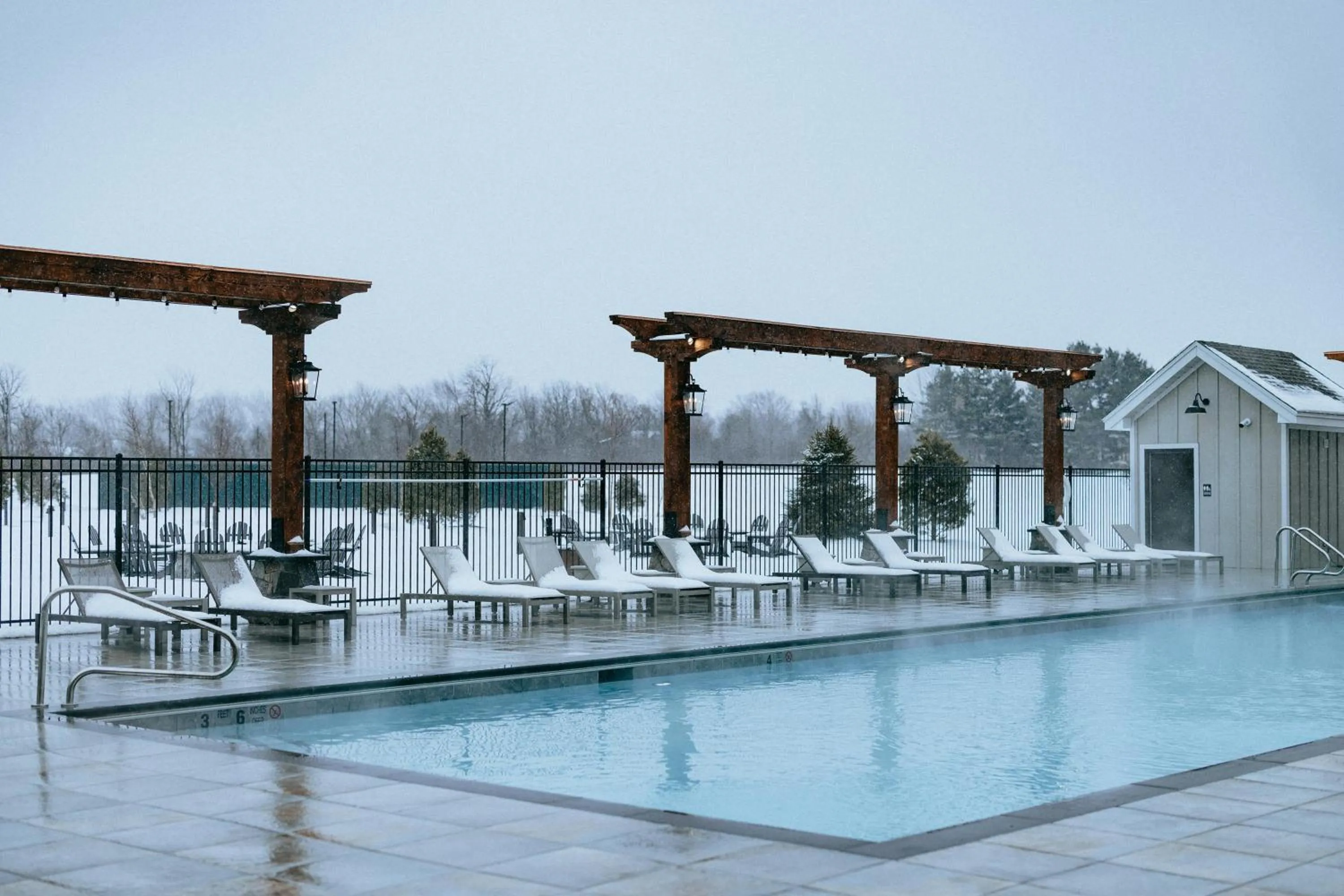 Pool view in Skaneateles Fields Resort & Spa, Curio Collection By Hilton