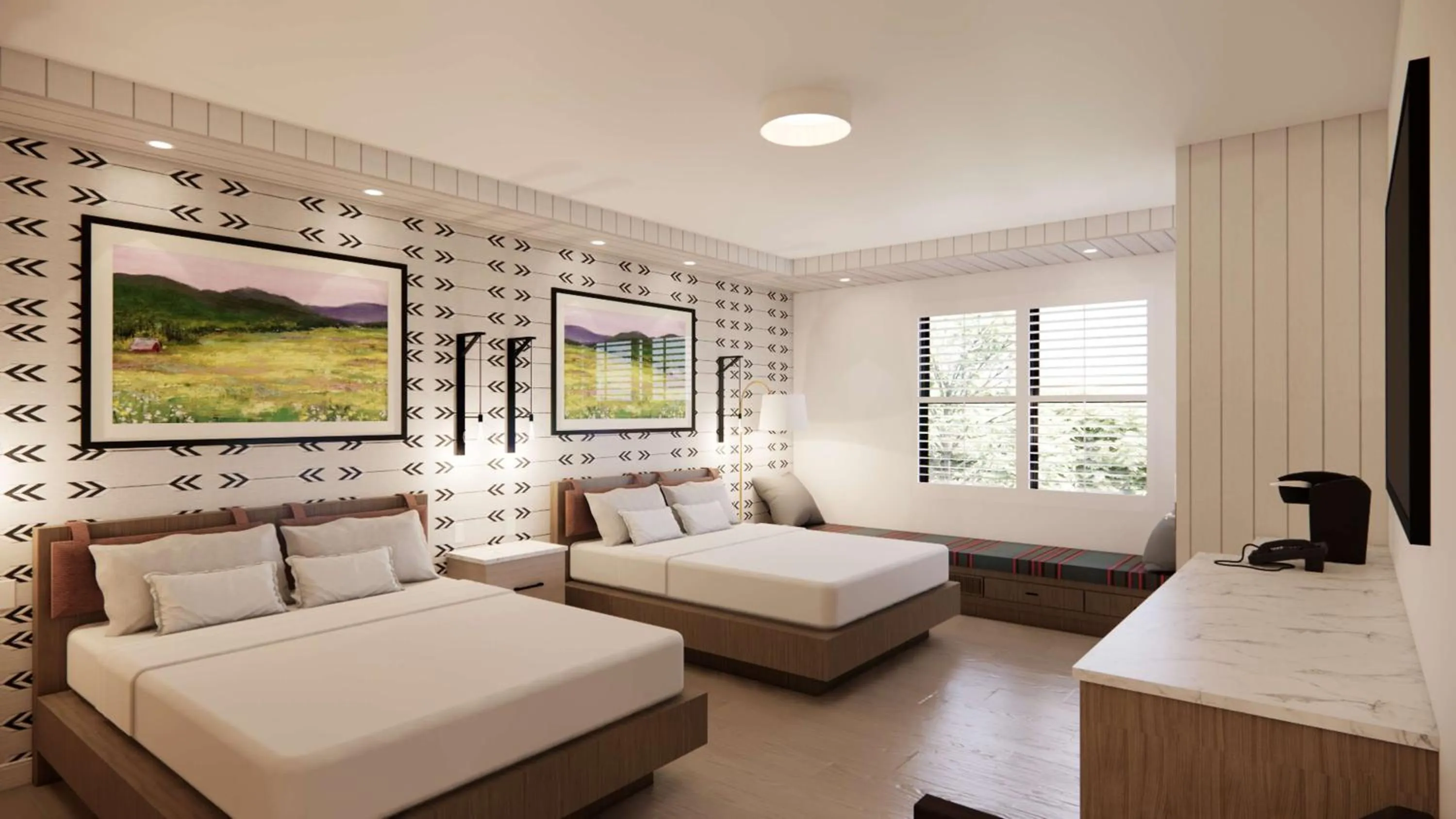 Bed in Skaneateles Fields Resort & Spa, Curio Collection By Hilton