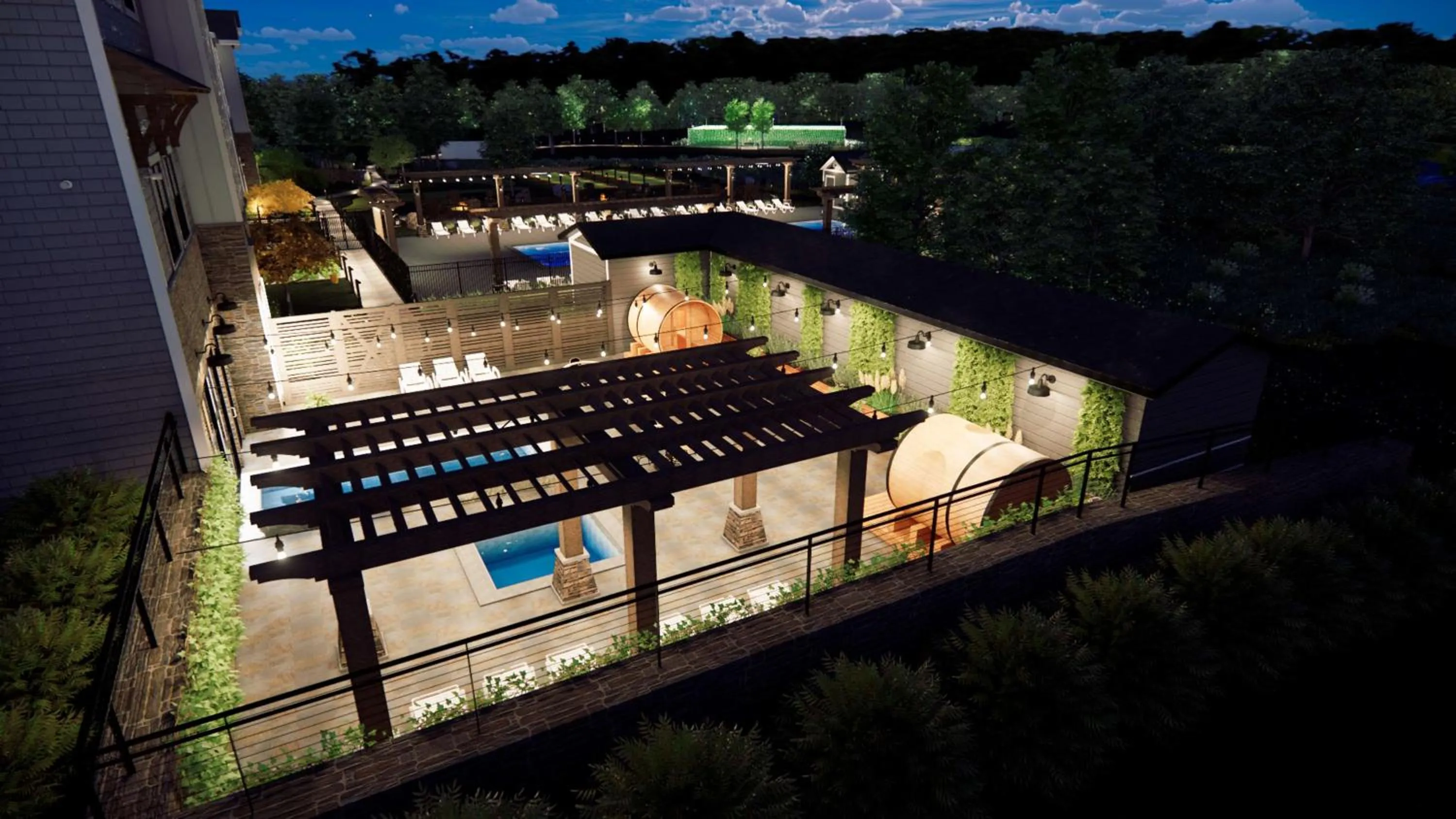 Sauna in Skaneateles Fields Resort & Spa, Curio Collection By Hilton