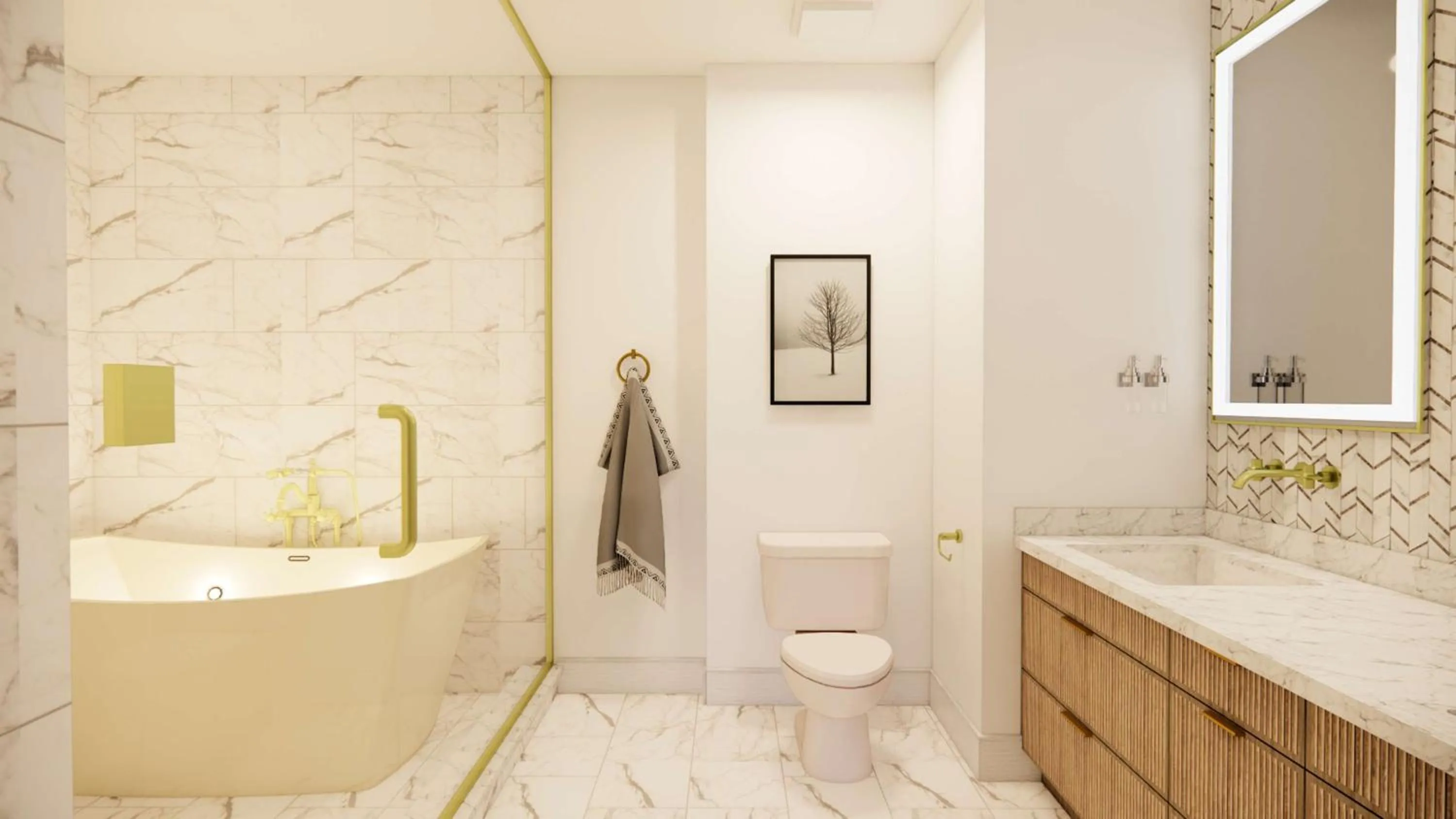 Bathroom in Skaneateles Fields Resort & Spa, Curio Collection By Hilton