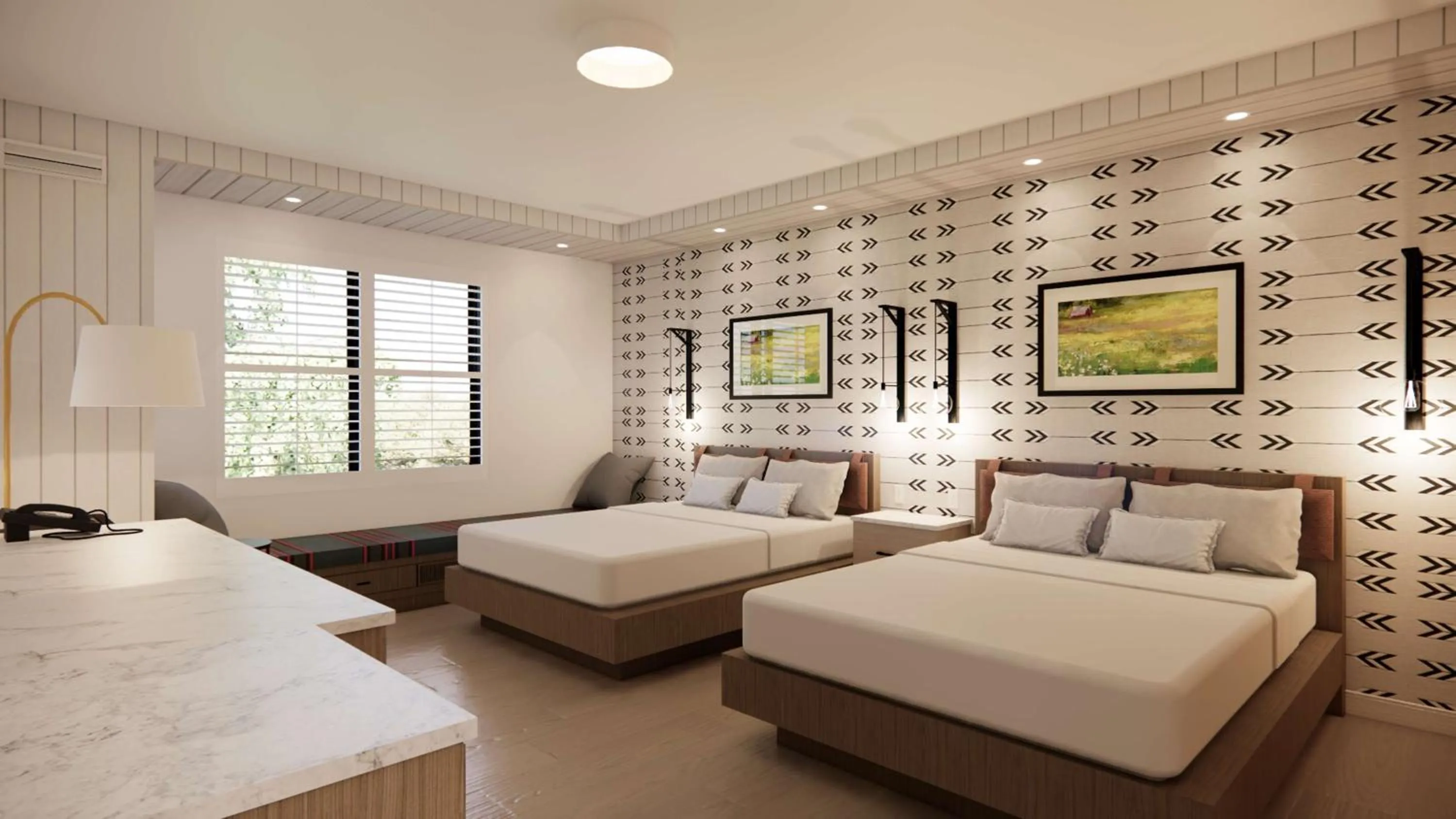 Bed in Skaneateles Fields Resort & Spa, Curio Collection By Hilton