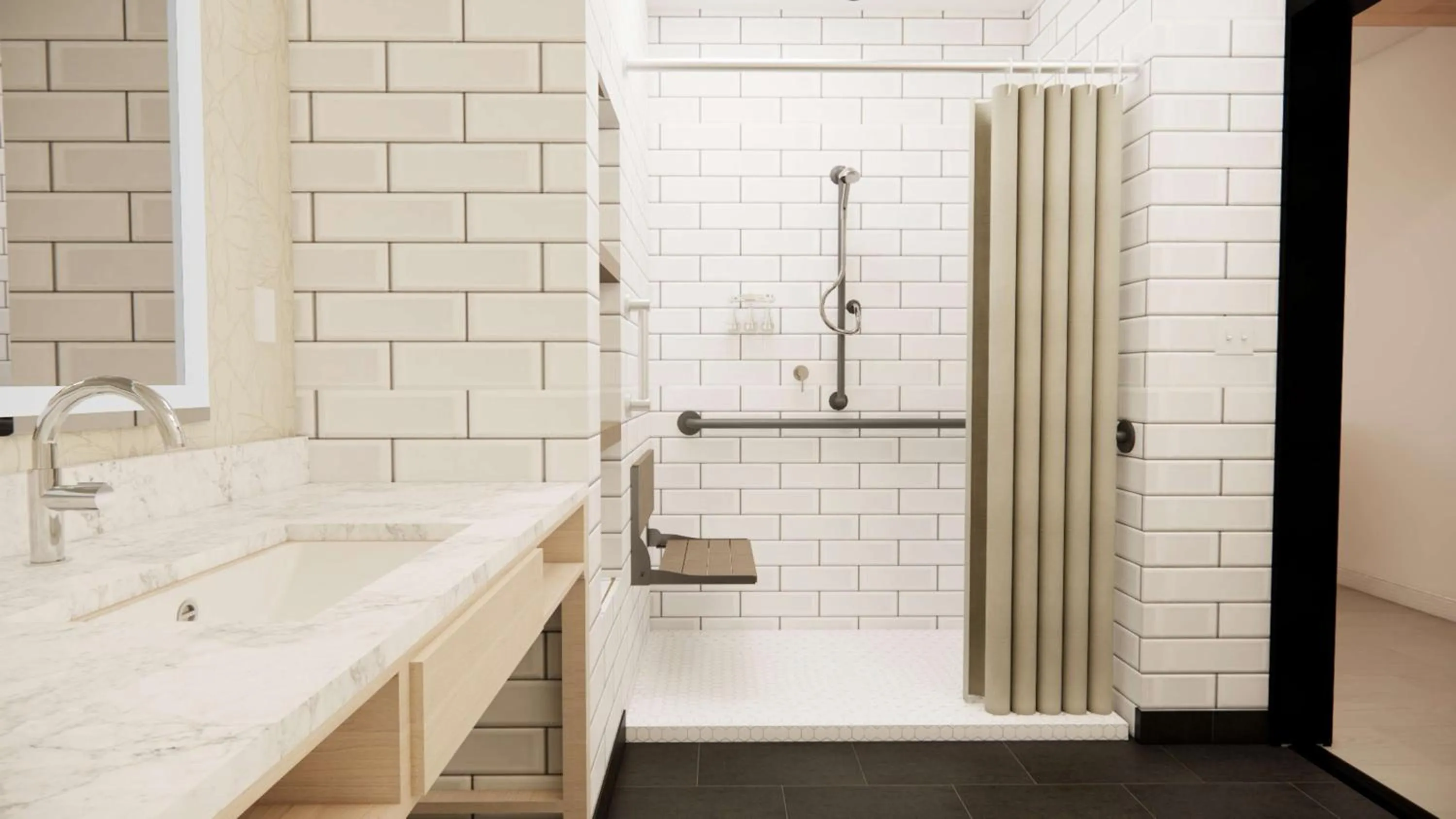 Bathroom in Skaneateles Fields Resort & Spa, Curio Collection By Hilton