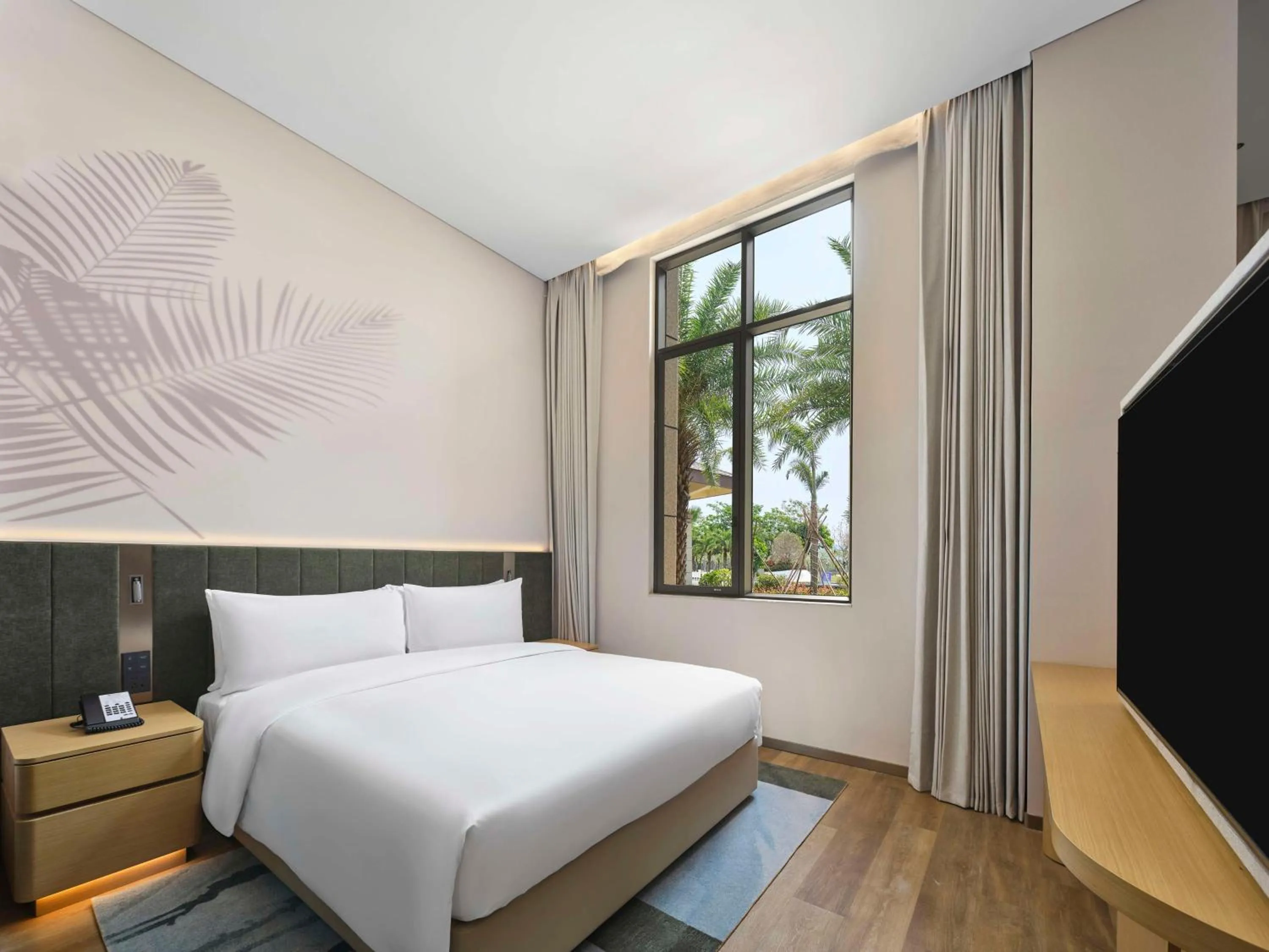 Bed in Hilton Garden Inn Sanya Haitang Bay