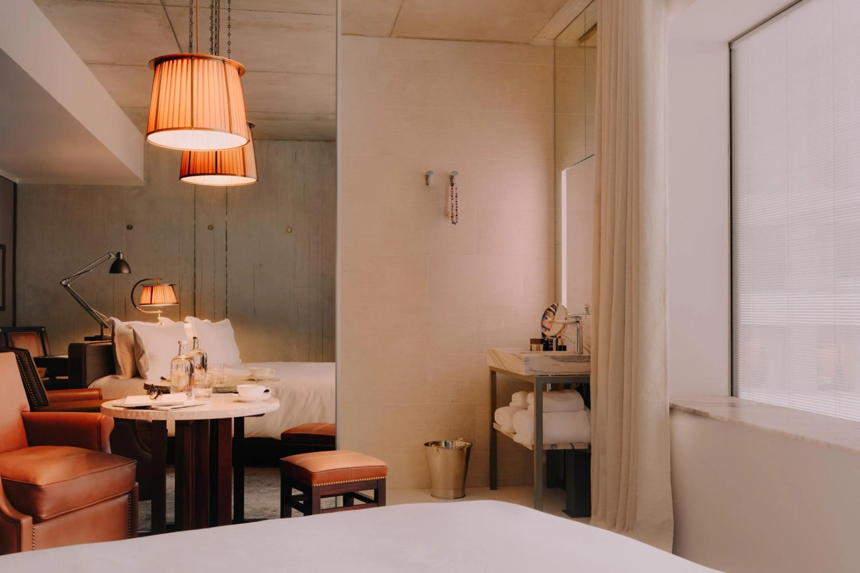 Bedroom, Bed in Maison Heler Metz, Curio Collection By Hilton