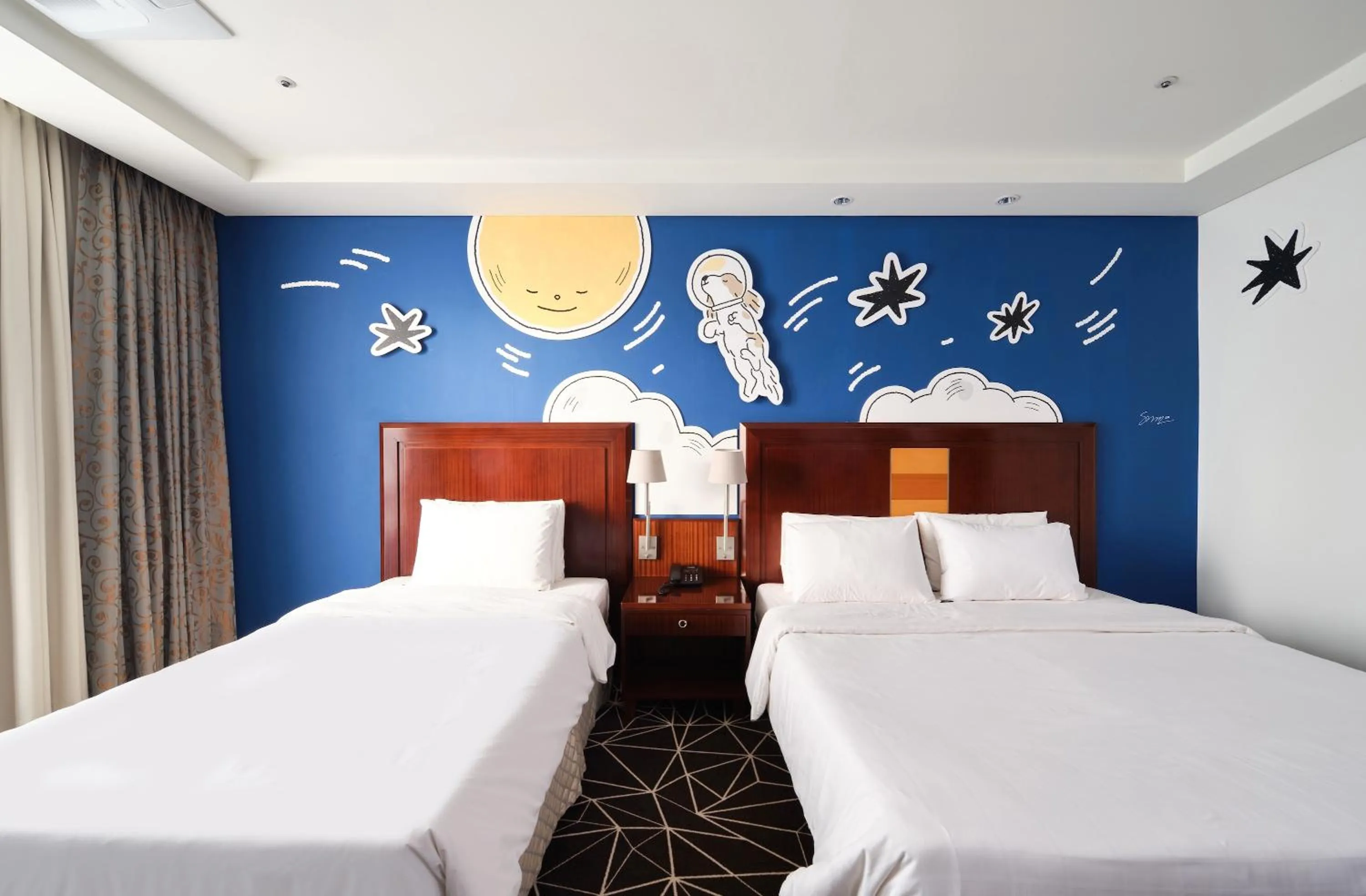 Bed in Pocheon Adonis Hotel