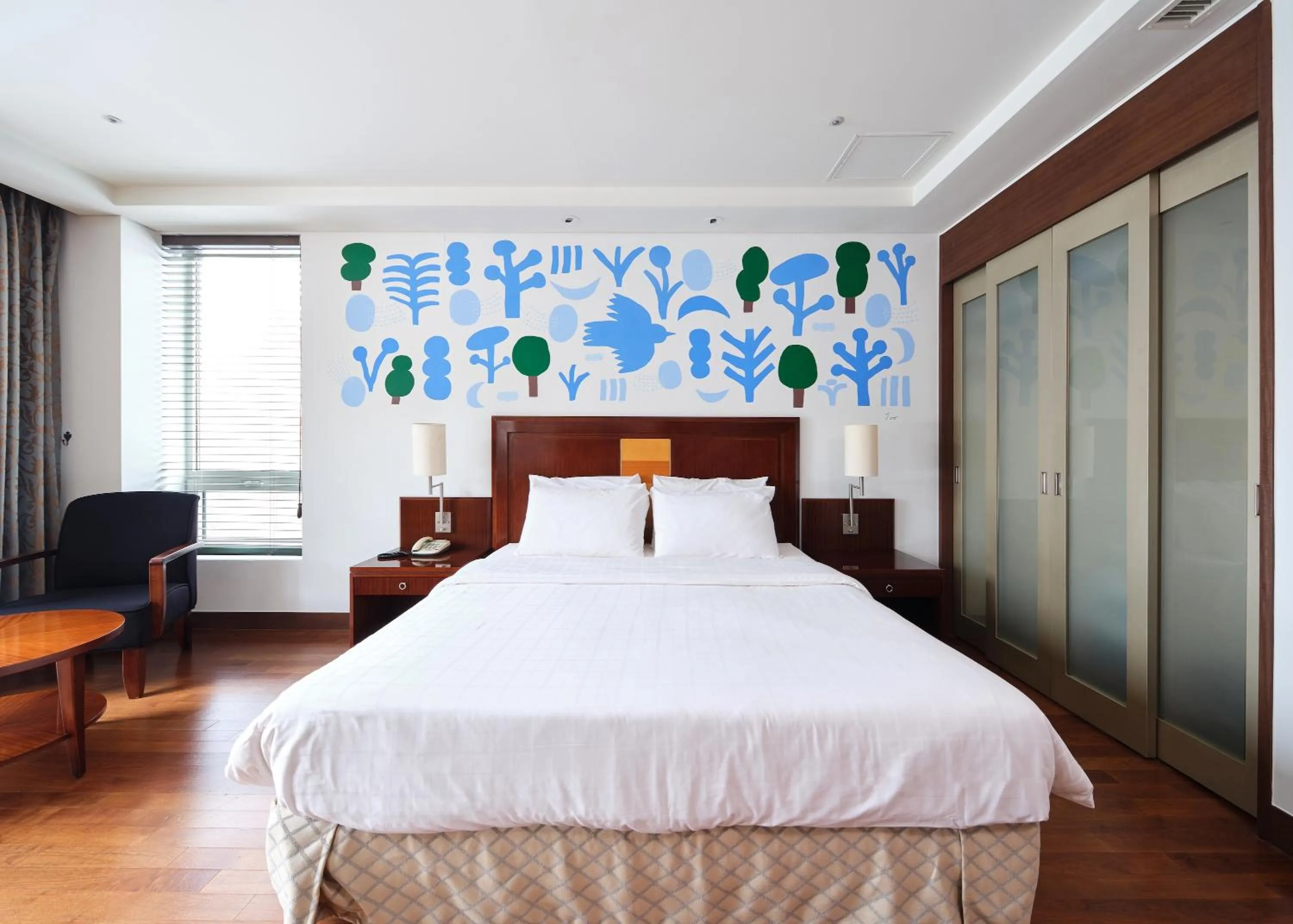 Bed in Pocheon Adonis Hotel