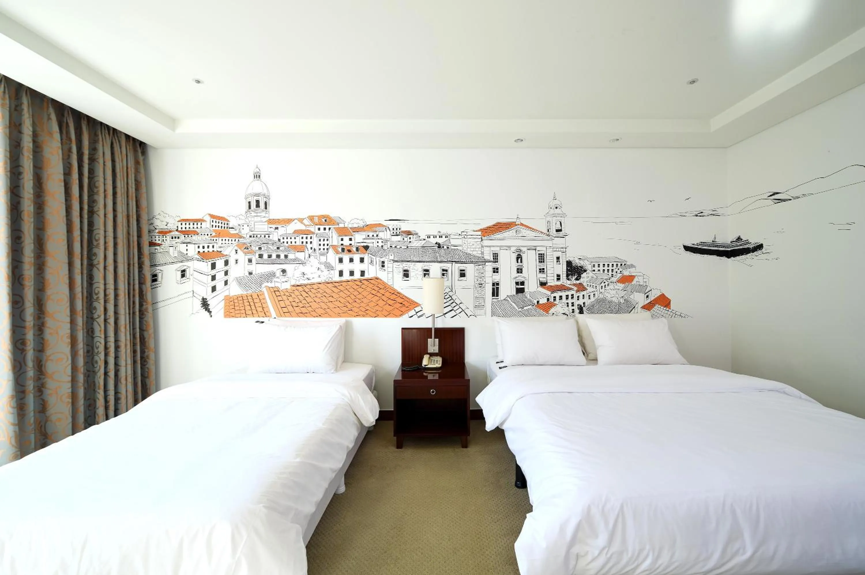 Bed in Pocheon Adonis Hotel