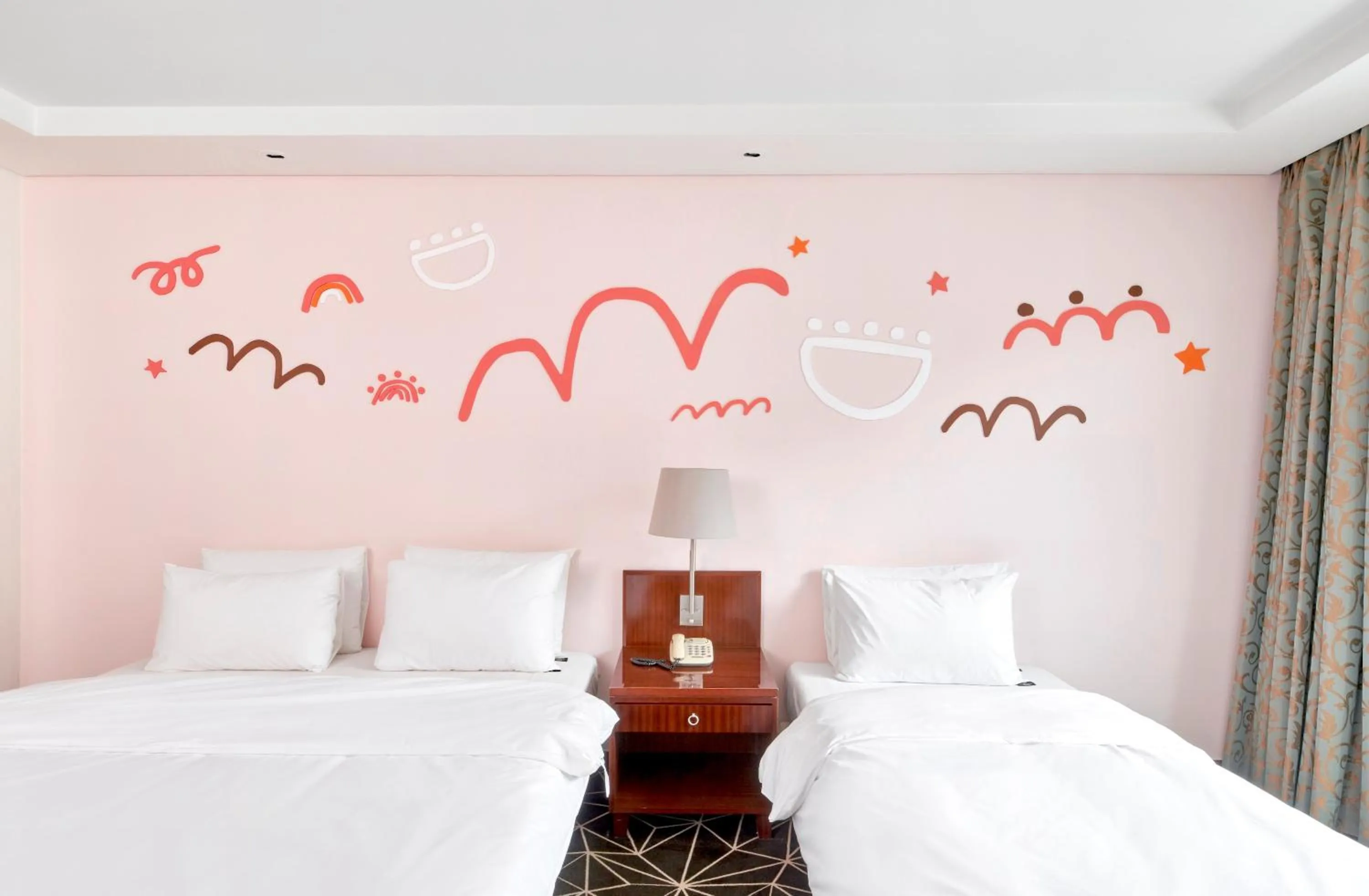 Bed in Pocheon Adonis Hotel