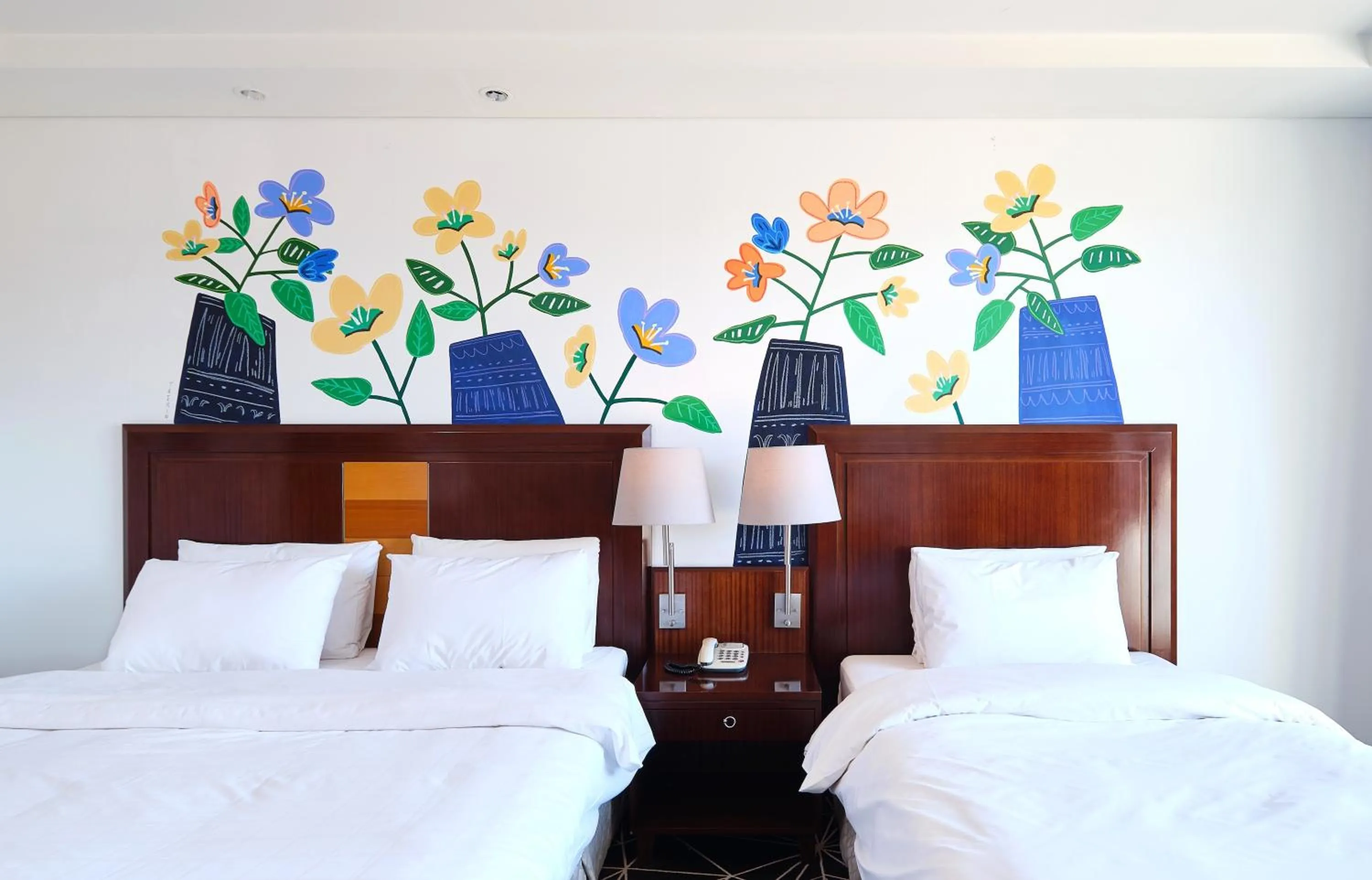 Bed in Pocheon Adonis Hotel