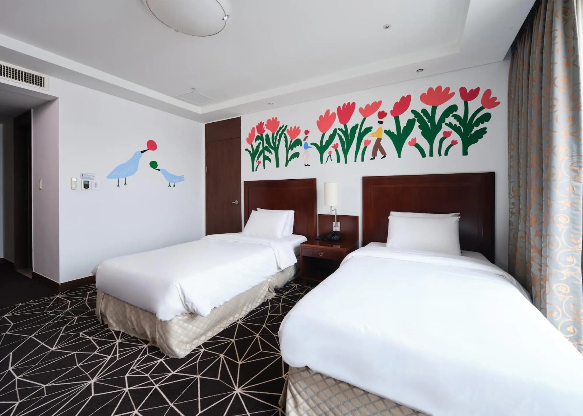Bed in Pocheon Adonis Hotel