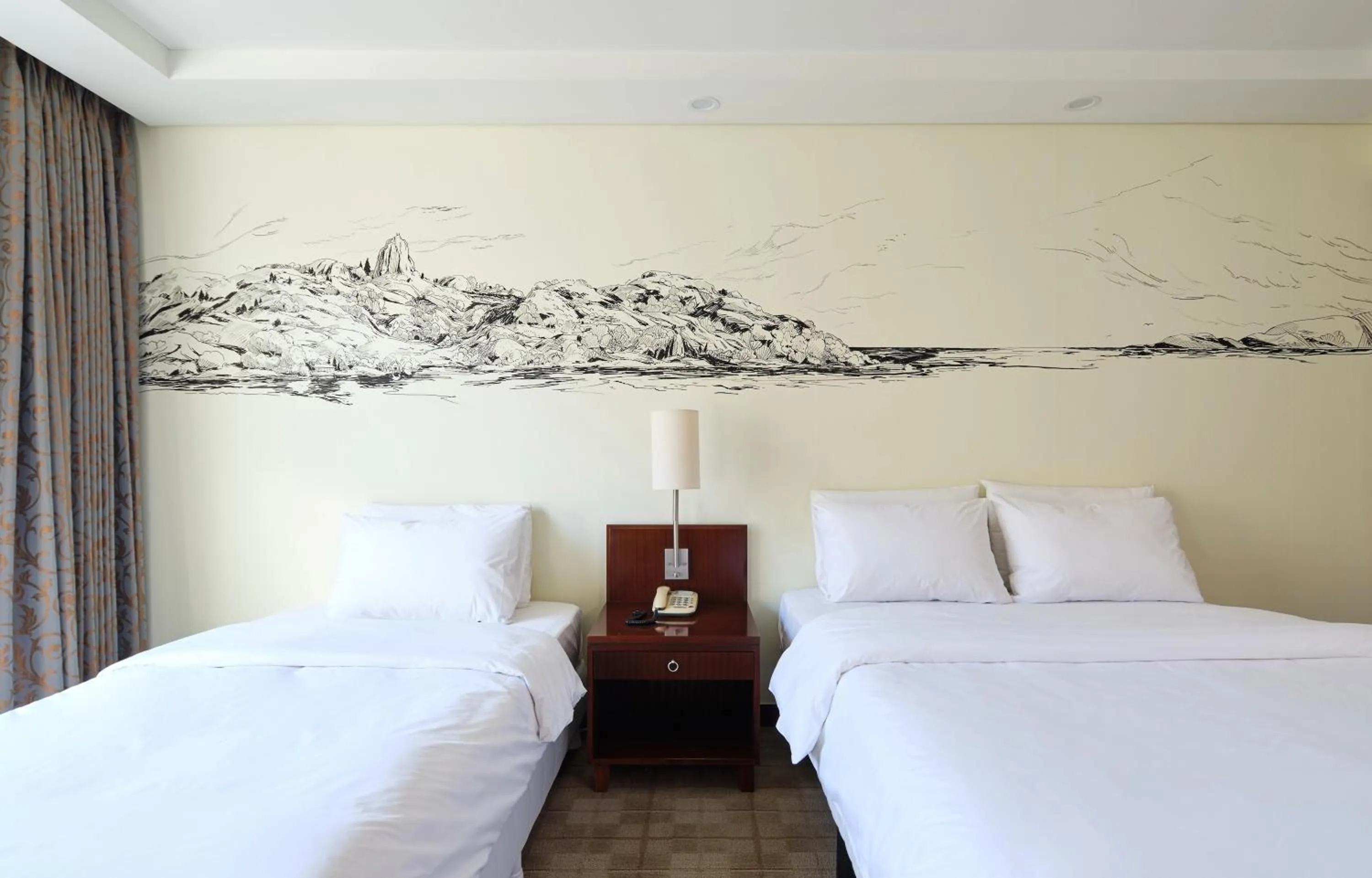 Bed in Pocheon Adonis Hotel