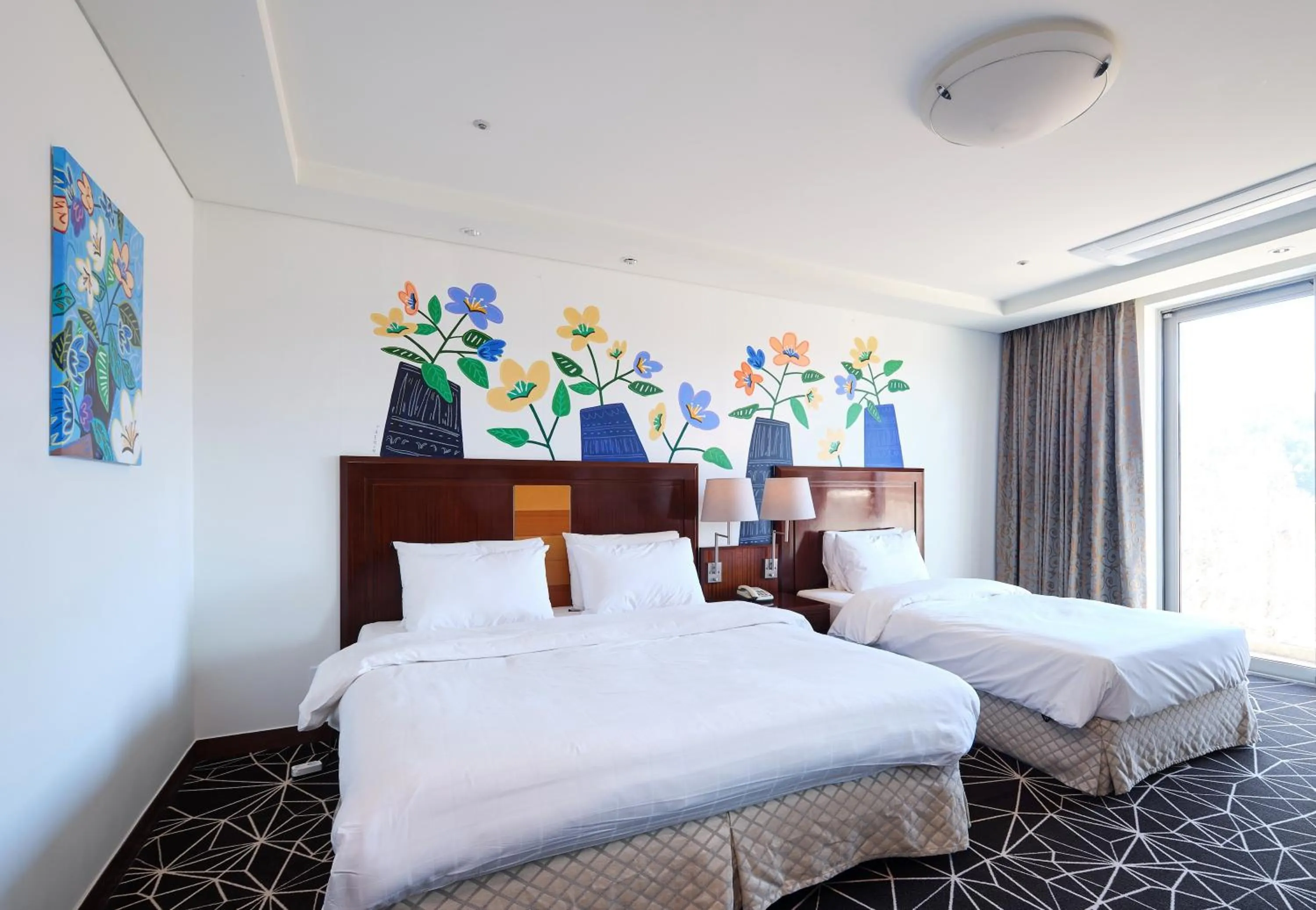 Bed in Pocheon Adonis Hotel