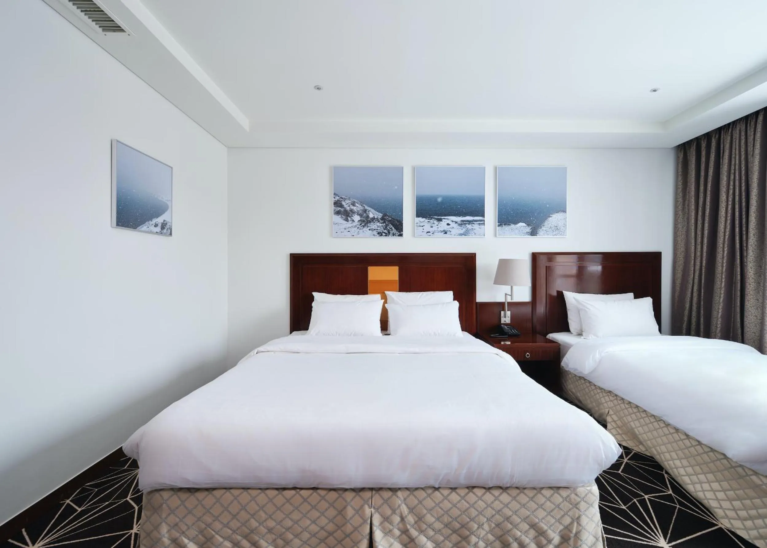 Bed in Pocheon Adonis Hotel