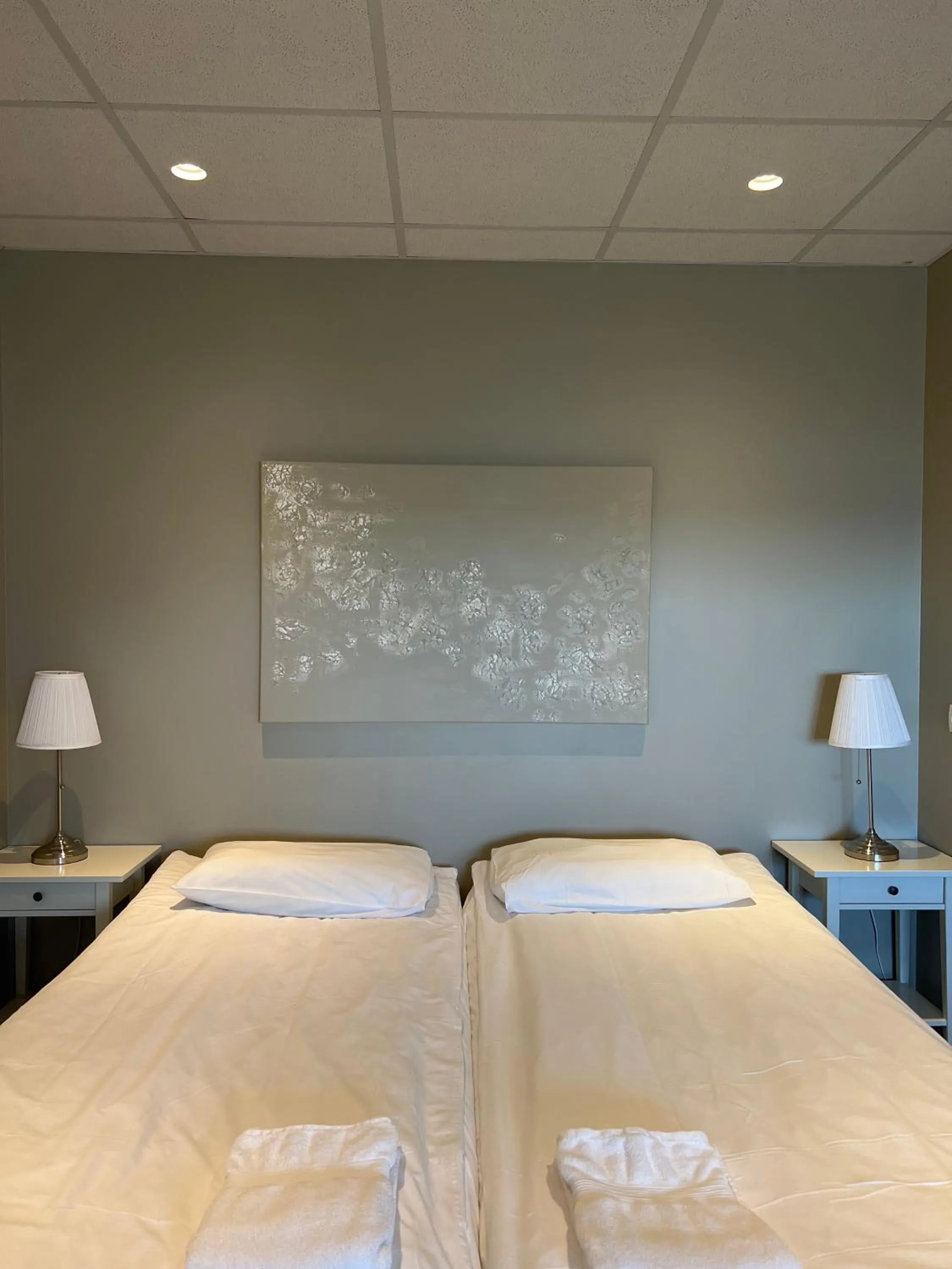 Bed in Við Hafið Guesthouse