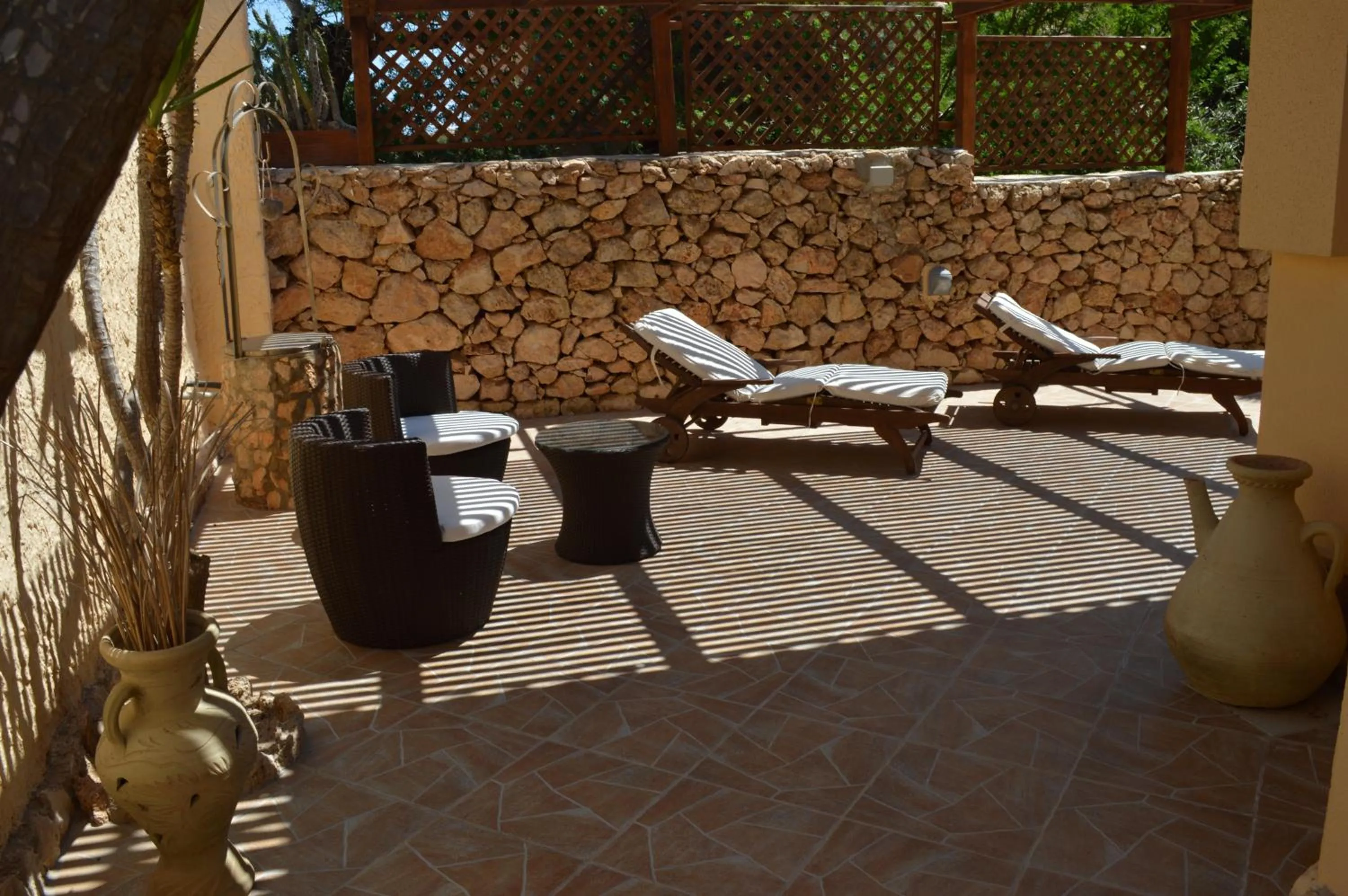 Patio in Le Anfore Hotel - Lampedusa