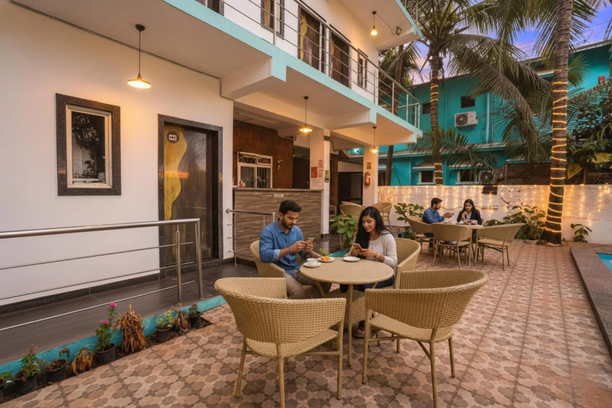 Seating area in FabHotel Luminous Beach Resort - Nr Morjim Beach