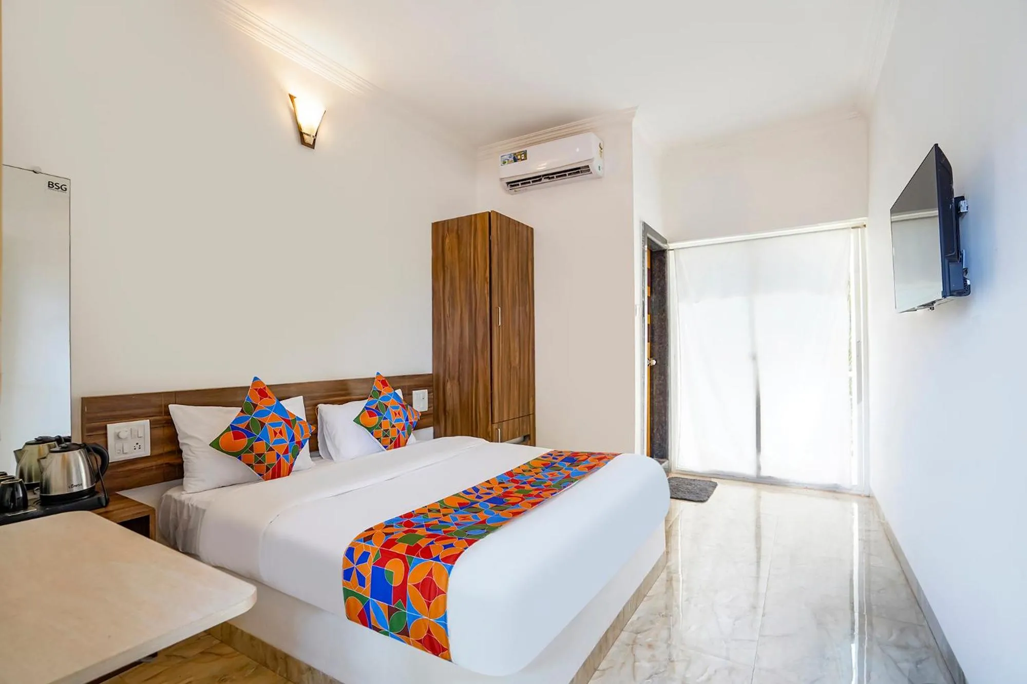 Bed in FabHotel Luminous Beach Resort - Nr Morjim Beach